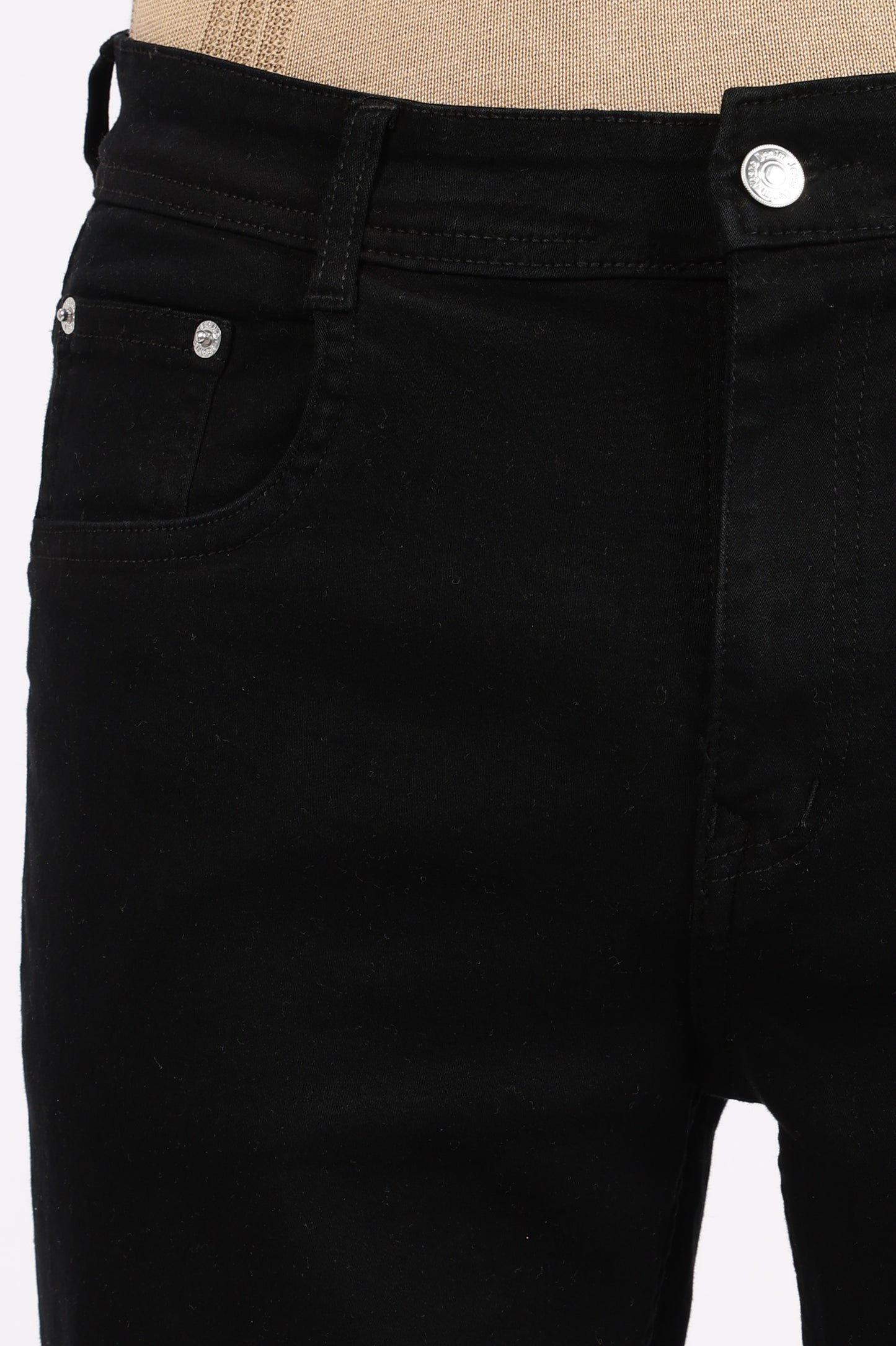 Black Denim Regular Fit Jeans