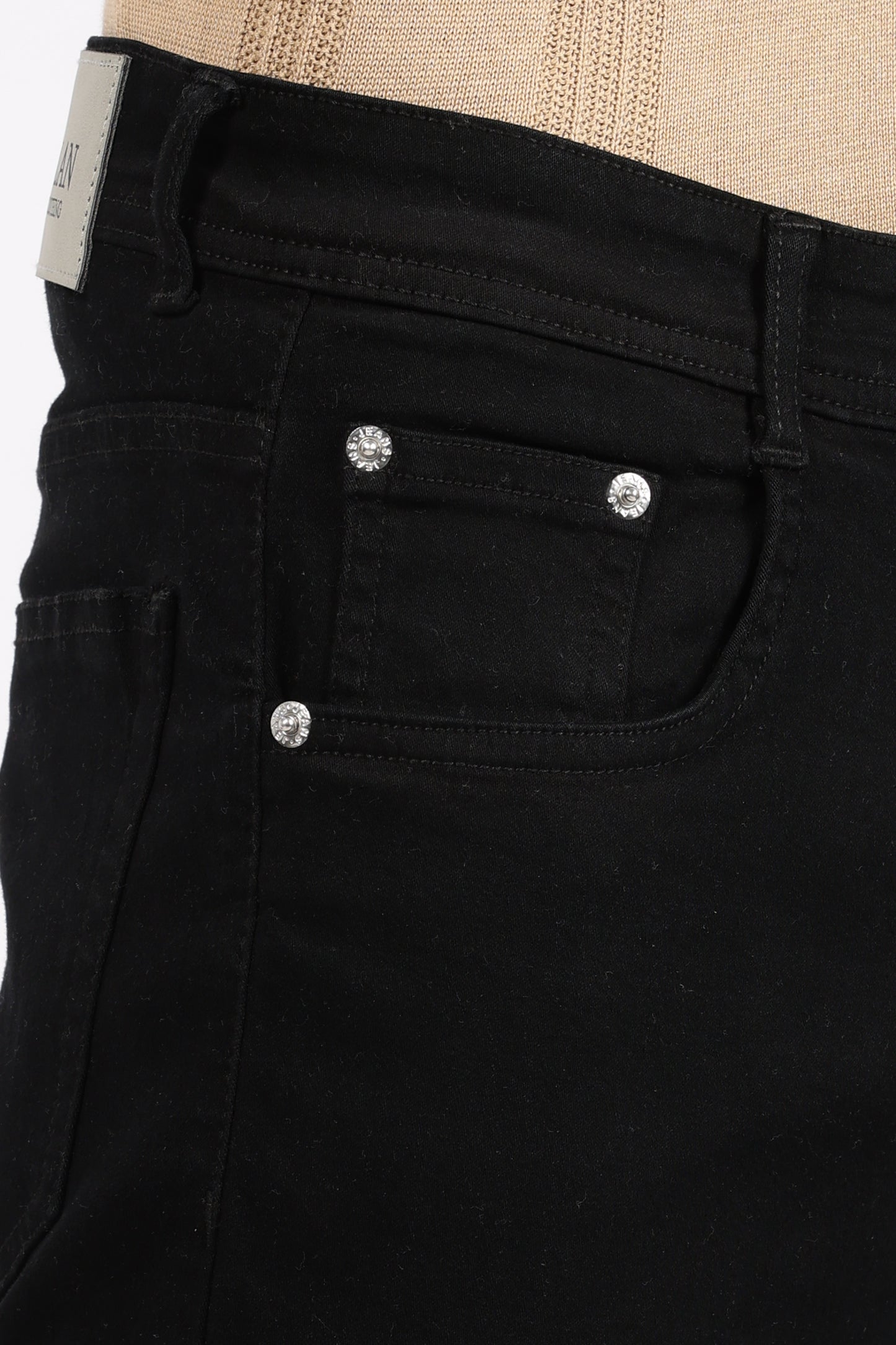 Black Denim Regular Fit Jeans