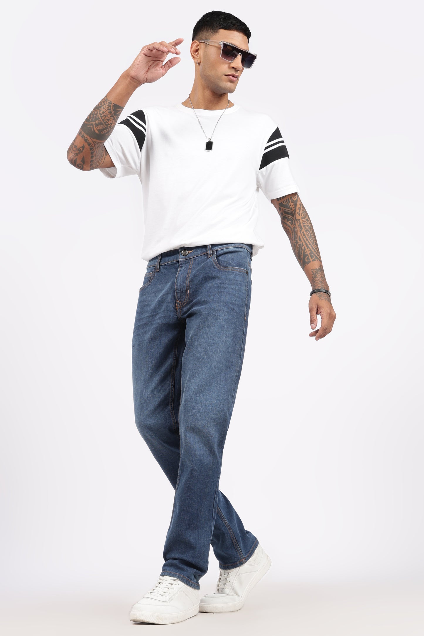 Classic Blue Denim Regular Fit Jeans