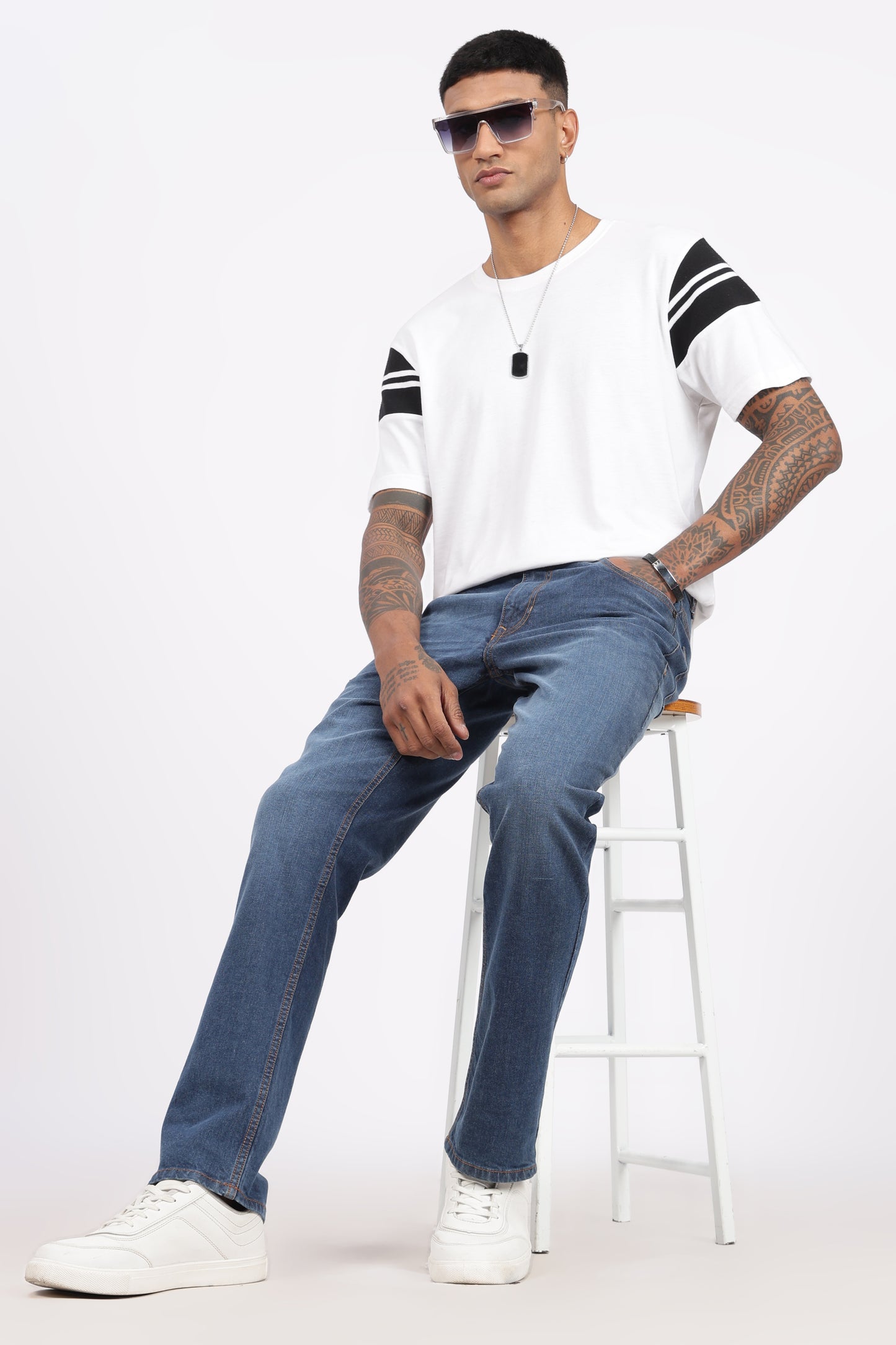Classic Blue Denim Regular Fit Jeans