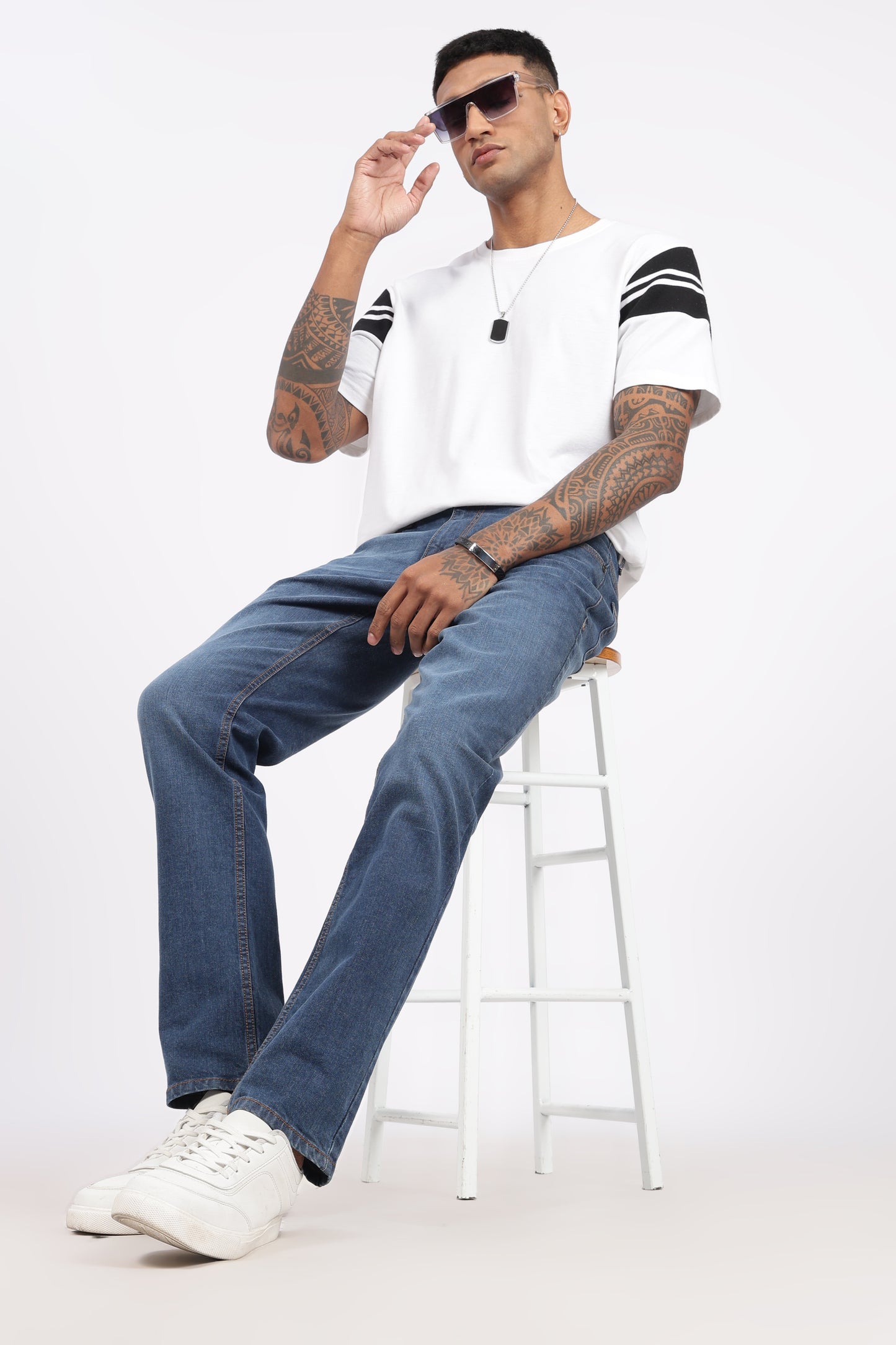 Classic Blue Denim Regular Fit Jeans