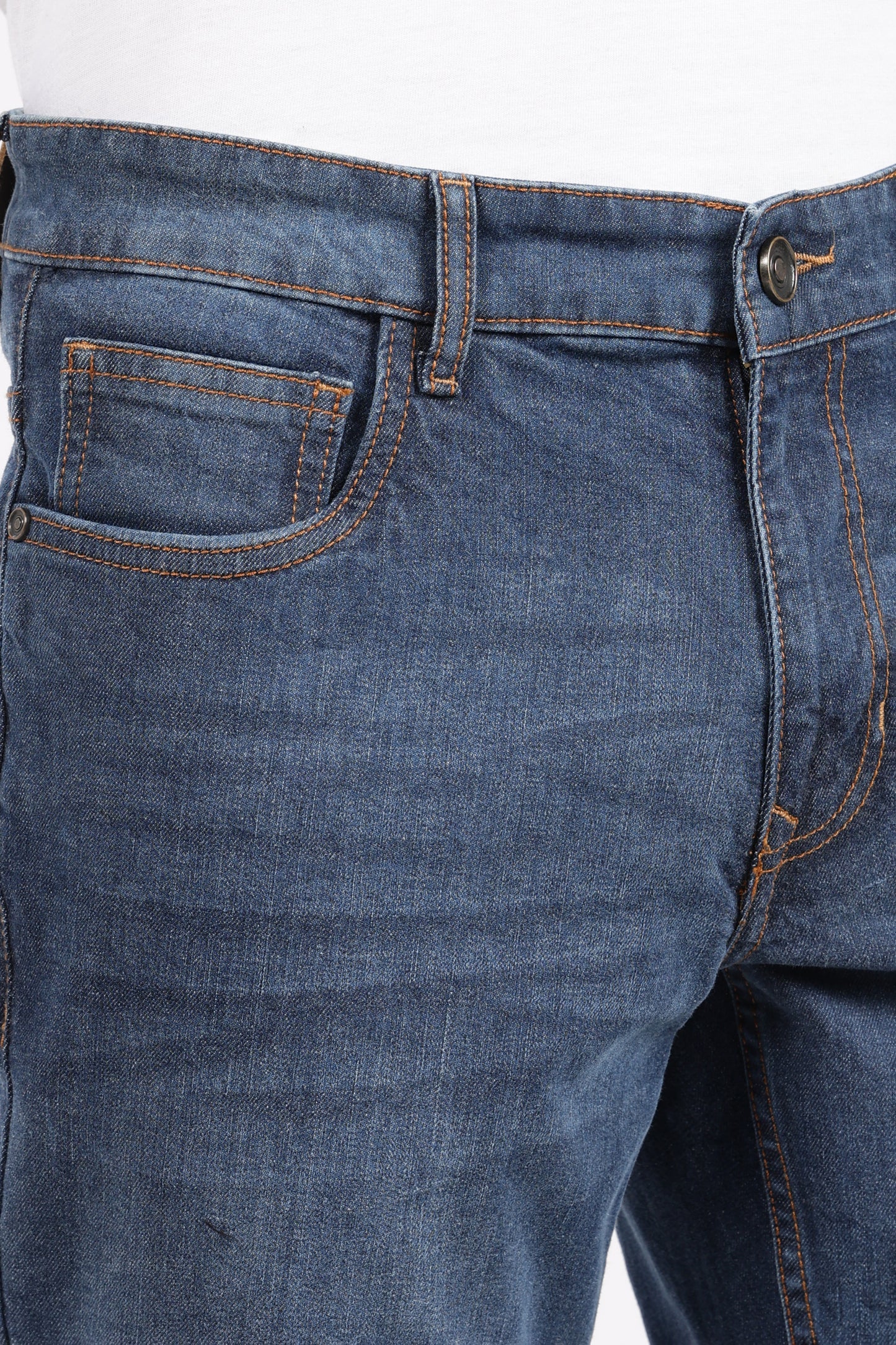 Classic Blue Denim Regular Fit Jeans