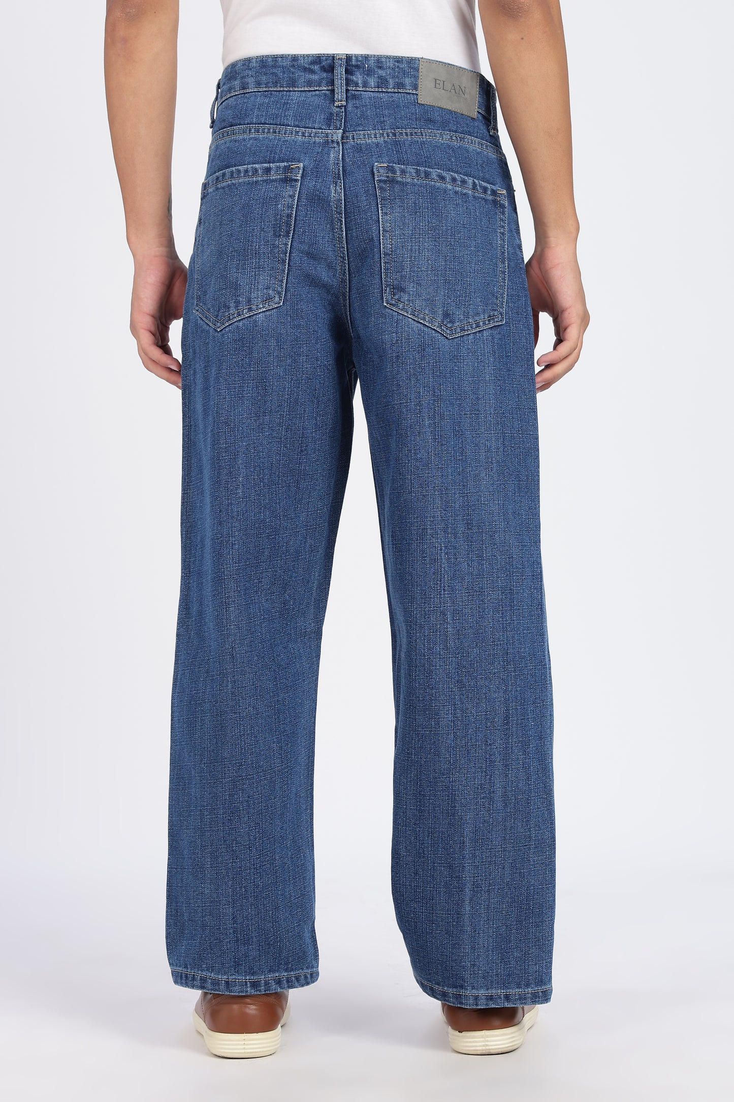 Dark Blue Loose Fit Denim Jeans