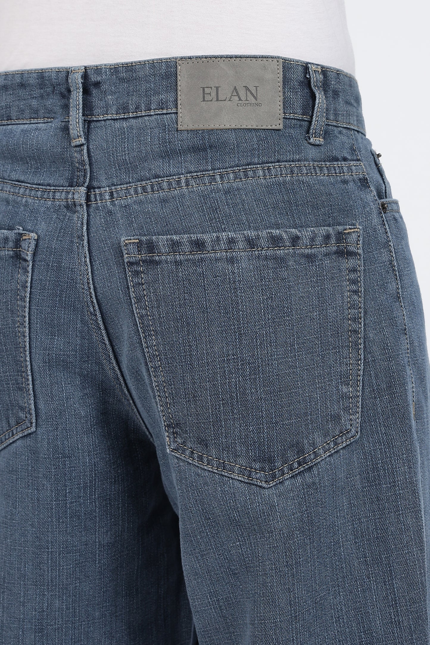 Mid Blue Loose Fit Denim Jeans