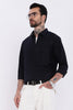 Jet Black Regular Fit Melange Shirt