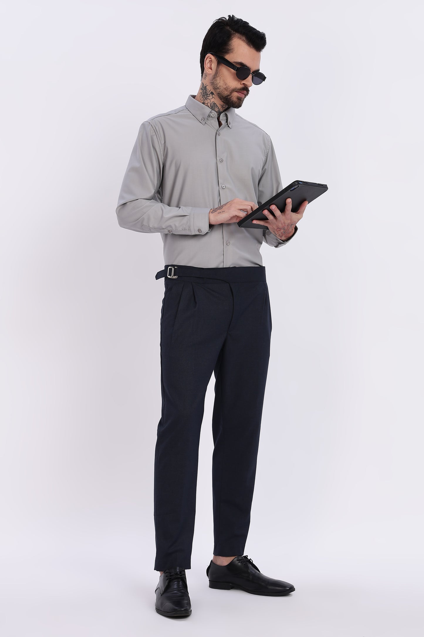 Navy Italian Gurkha Trouser