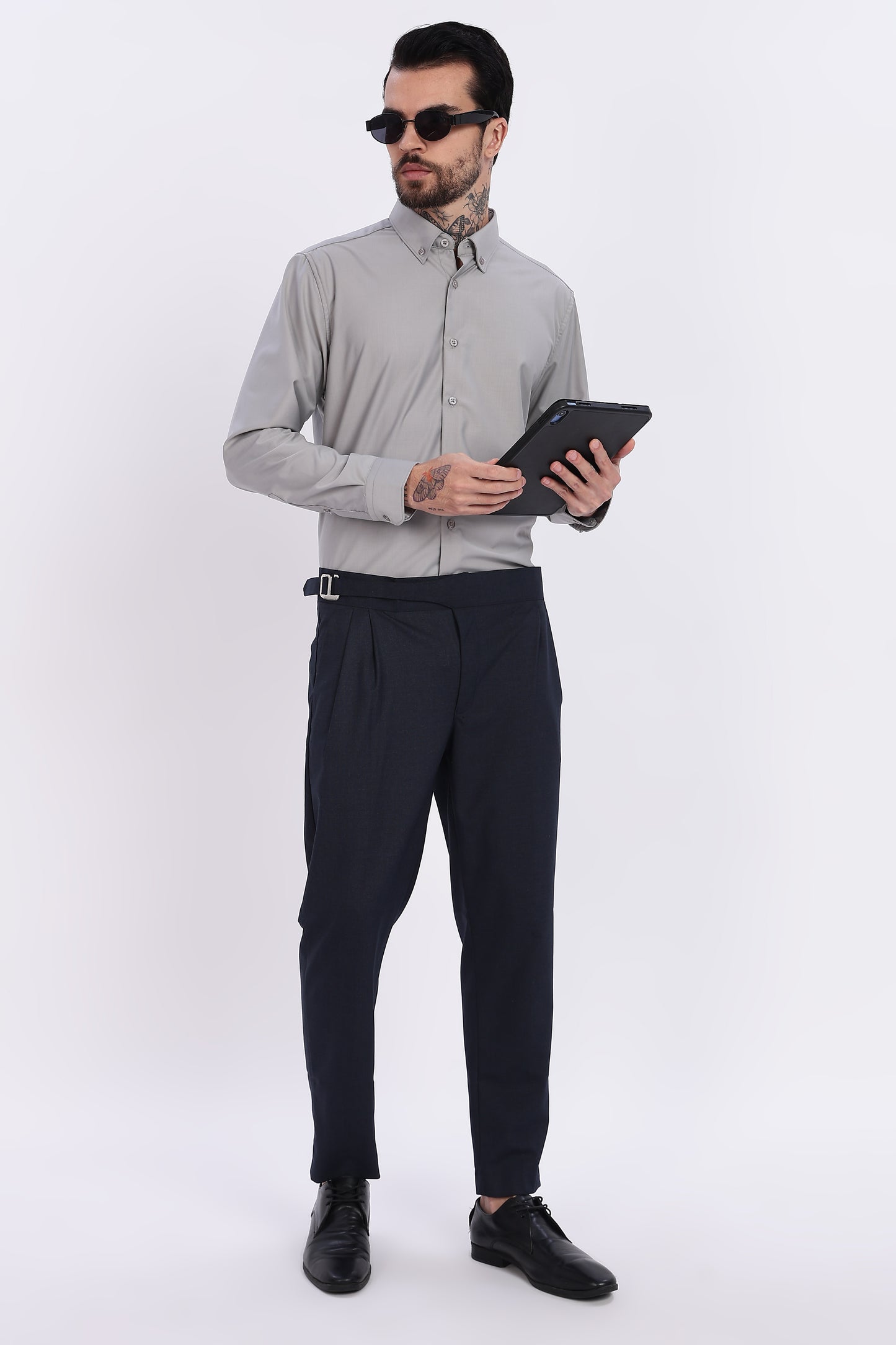 Navy Italian Gurkha Trouser