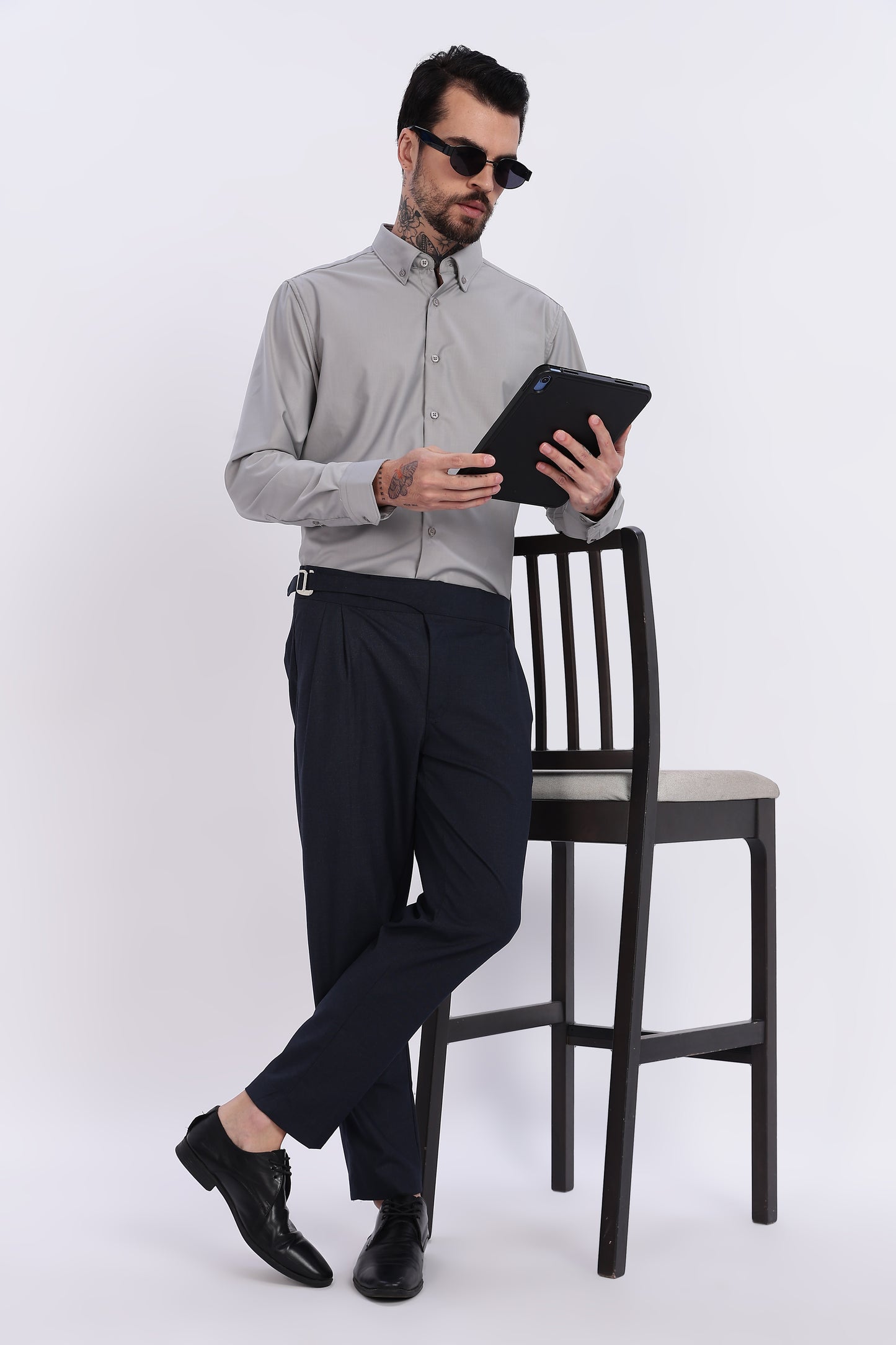 Navy Italian Gurkha Trouser