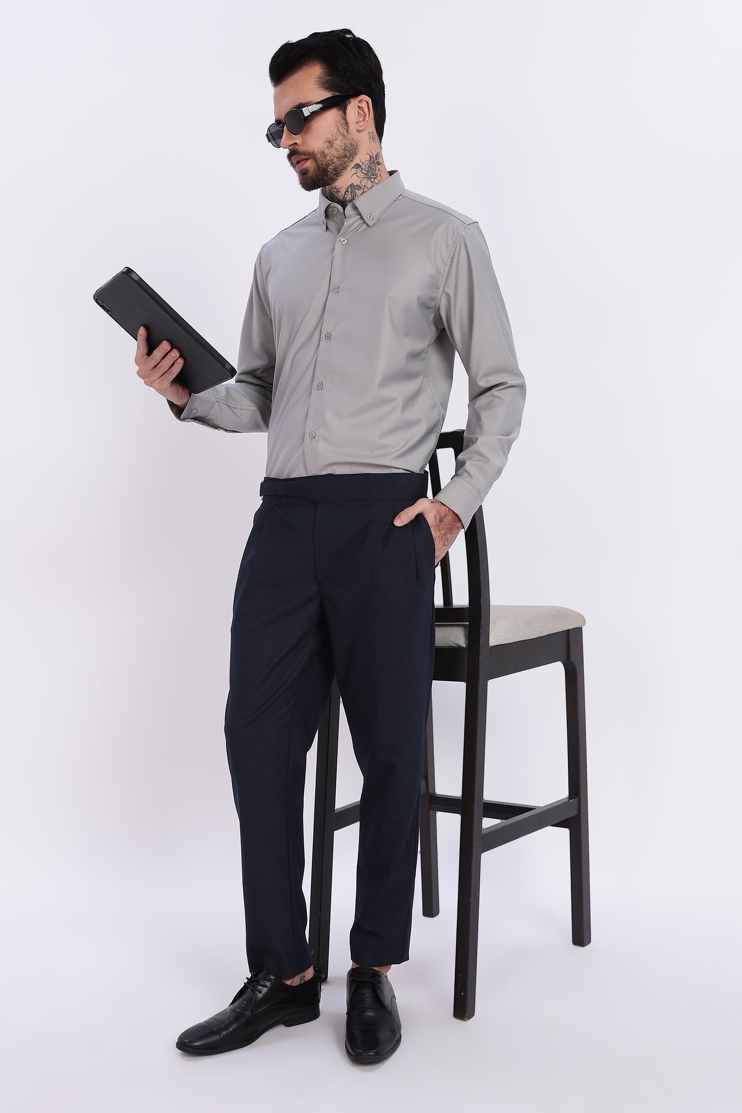 Navy Italian Gurkha Trouser