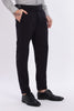 Regular Fit Carbon Black Armani Gurkha Pants