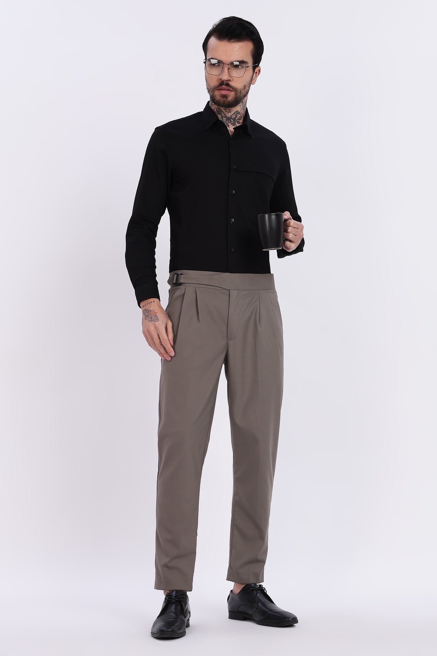 Taupe Italian Gurkha Trouser