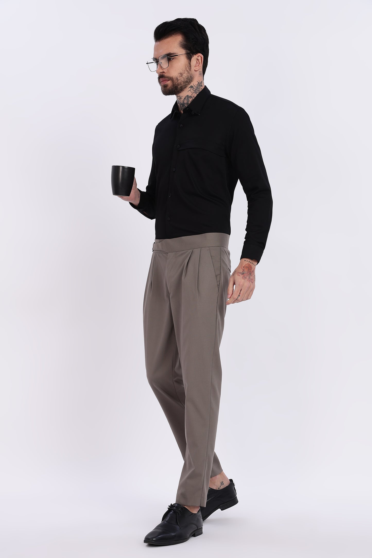 Taupe Italian Gurkha Trouser