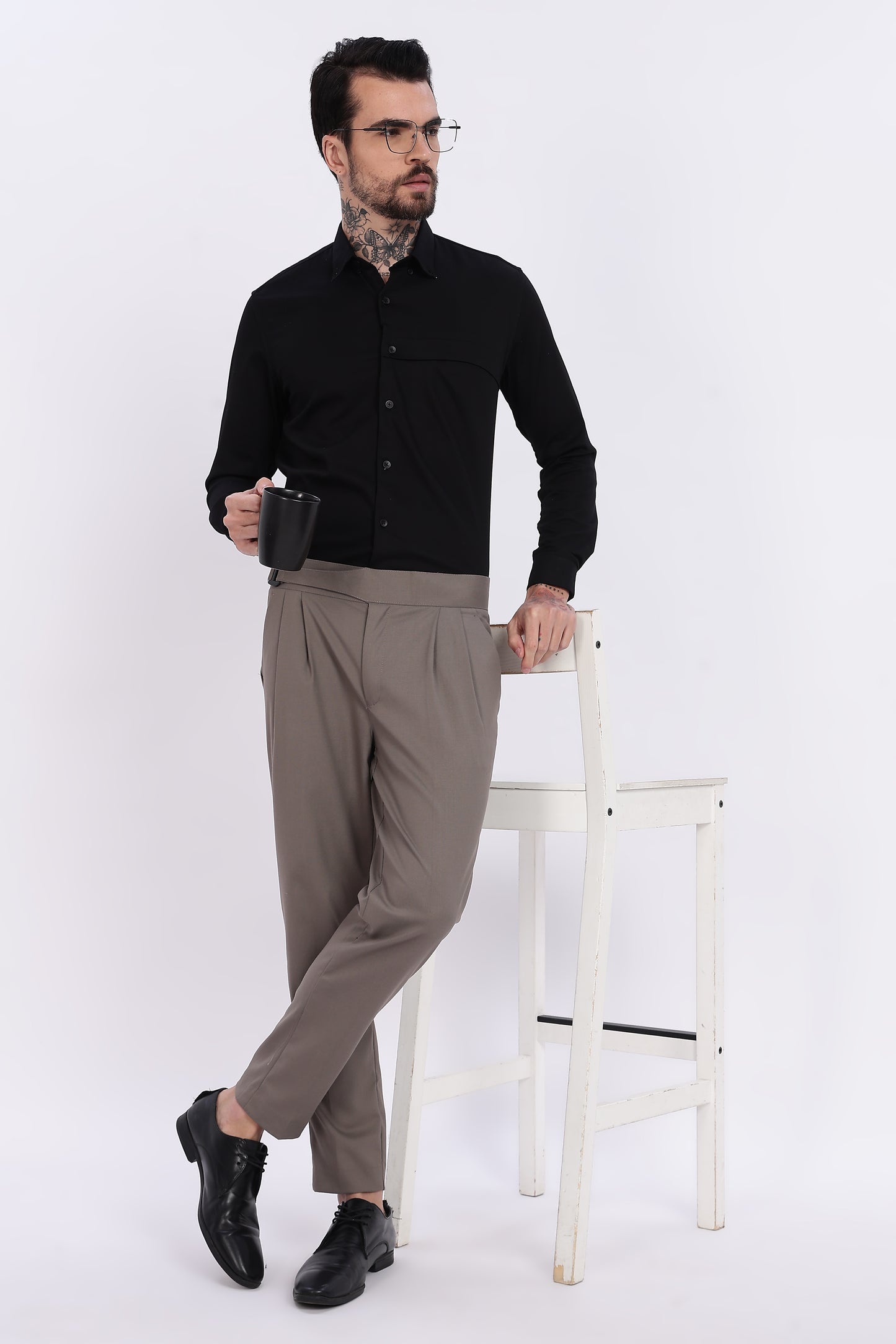 Taupe Italian Gurkha Trouser