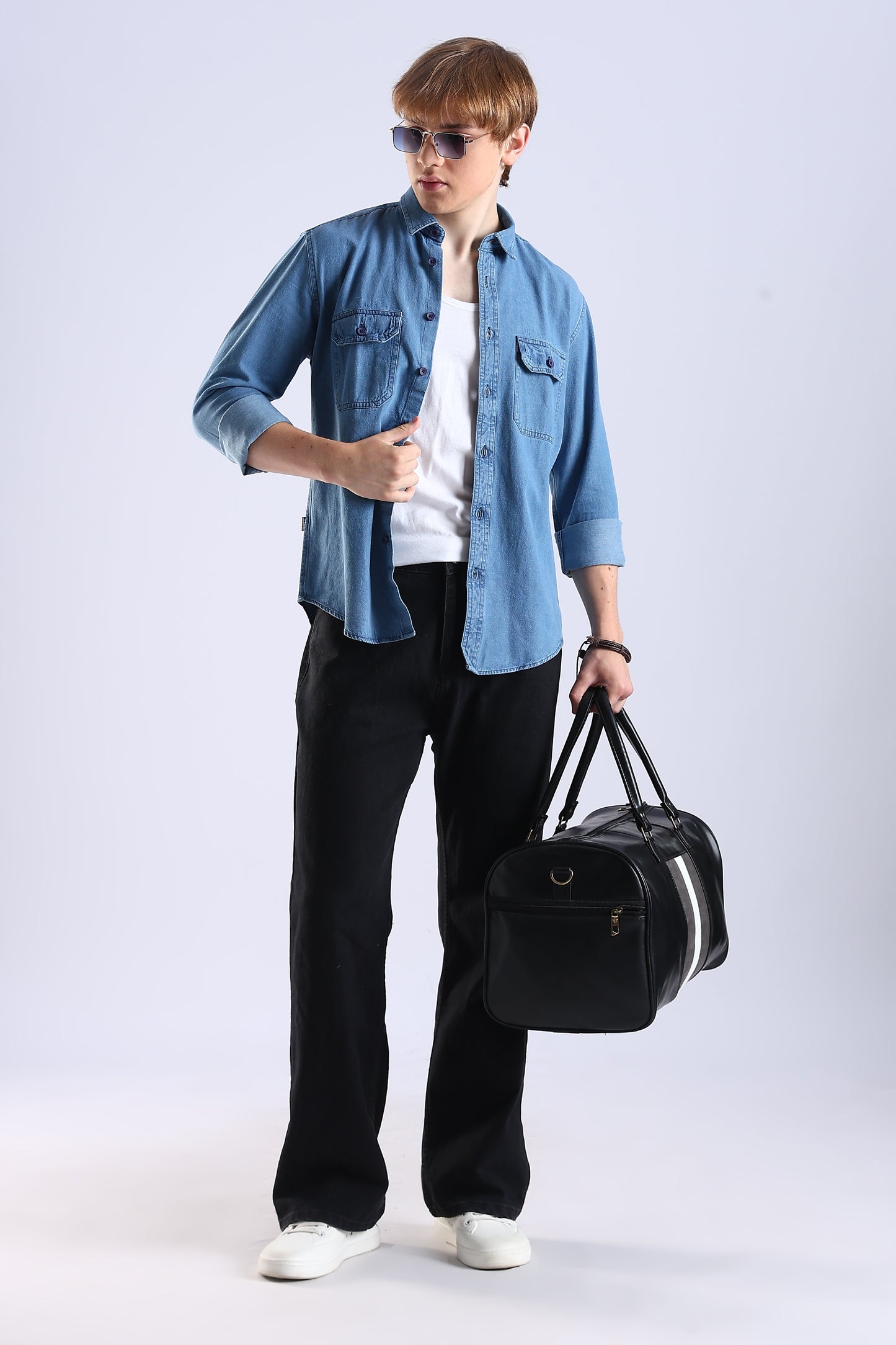 Regular Fit Light Blue Denim Shirt