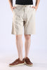 Slim Fit Cotton Light Beige Shorts