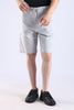 Slim Fit Cotton Light Grey Shorts