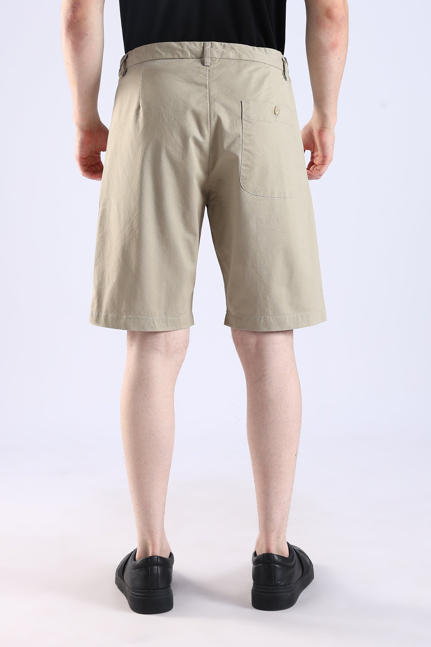 Slim Fit Khaki Rfd Cotton Shorts