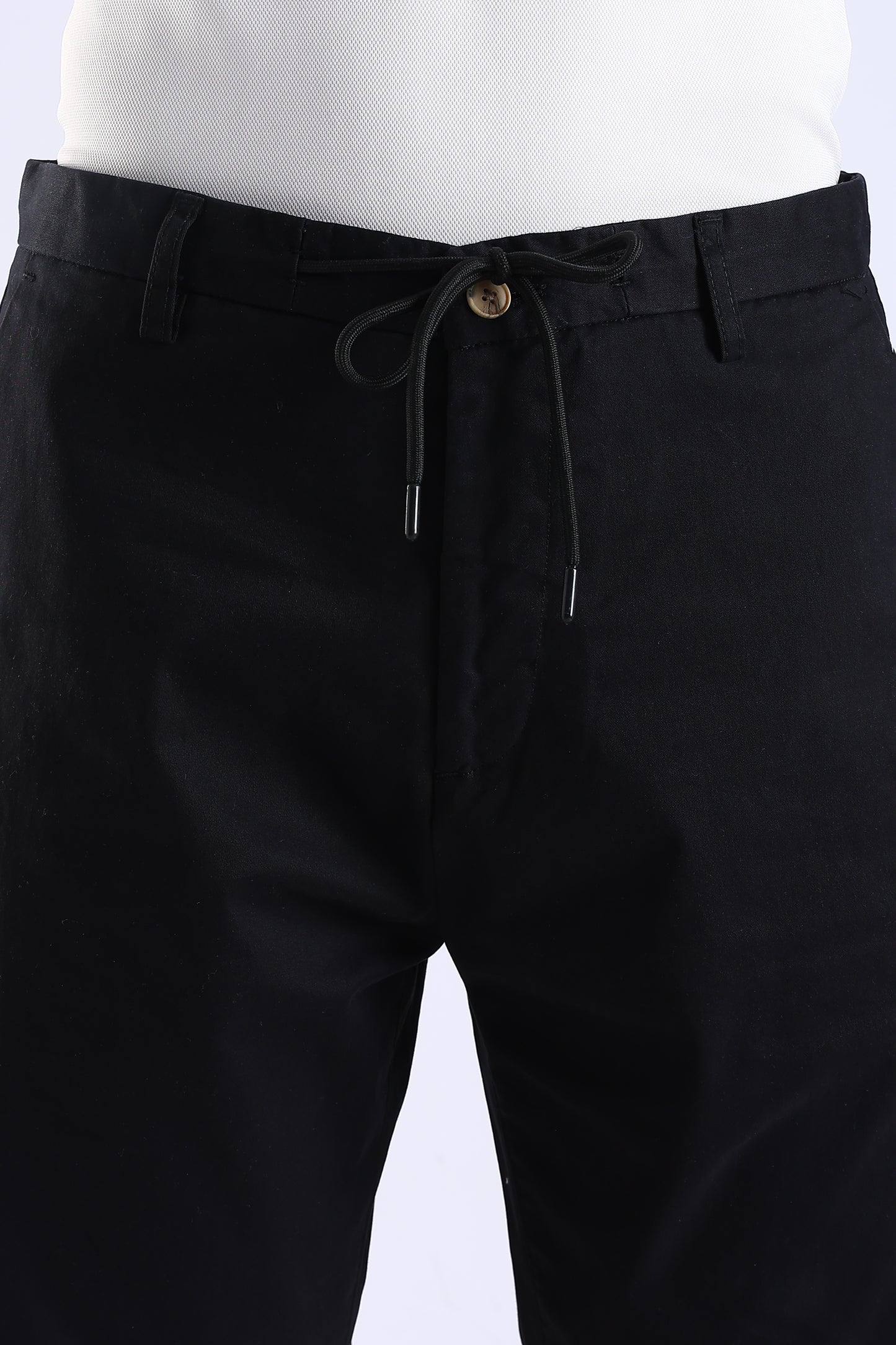 Slim Fit Black RFD Cotton Shorts