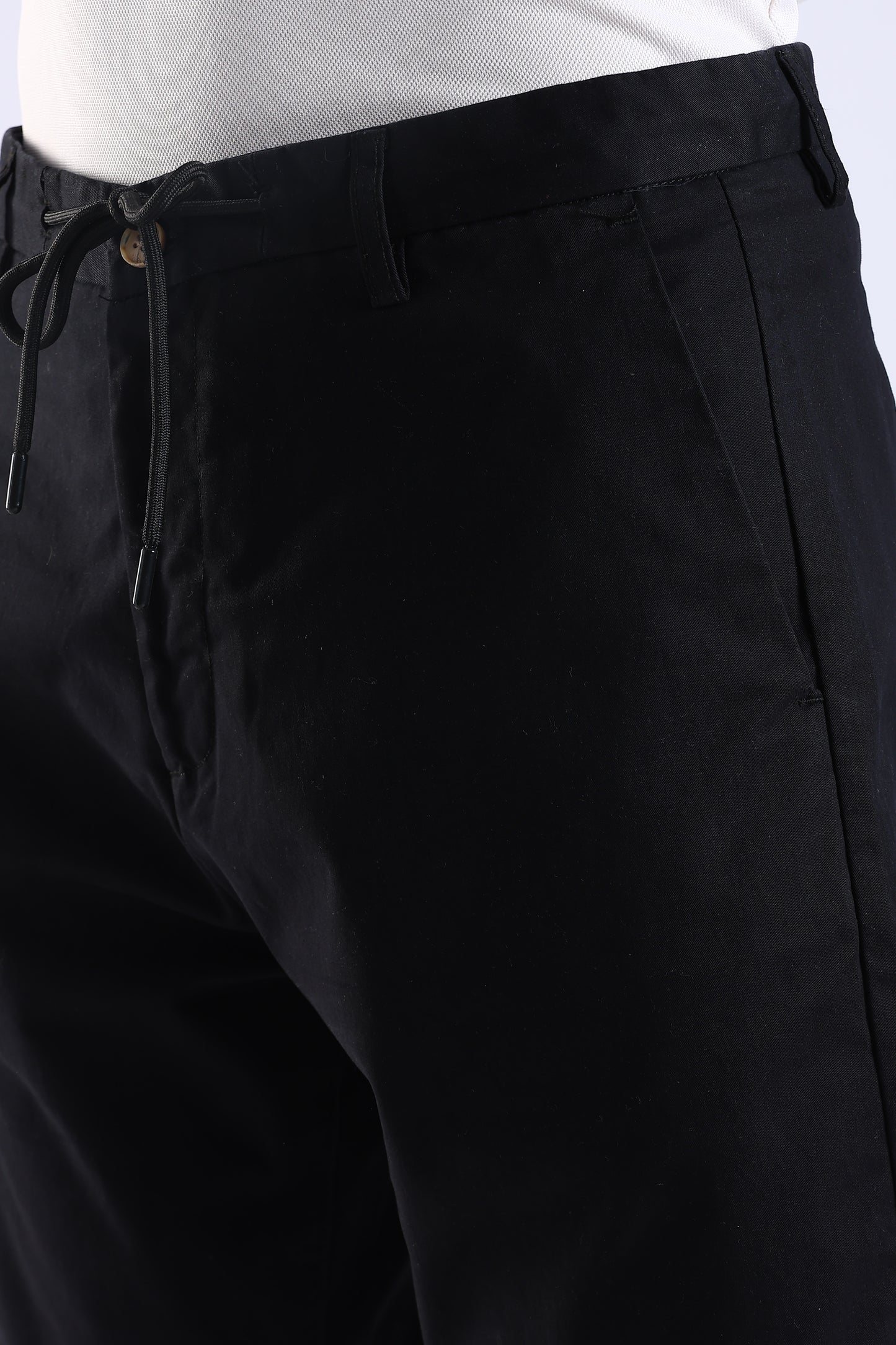 Slim Fit Black RFD Cotton Shorts