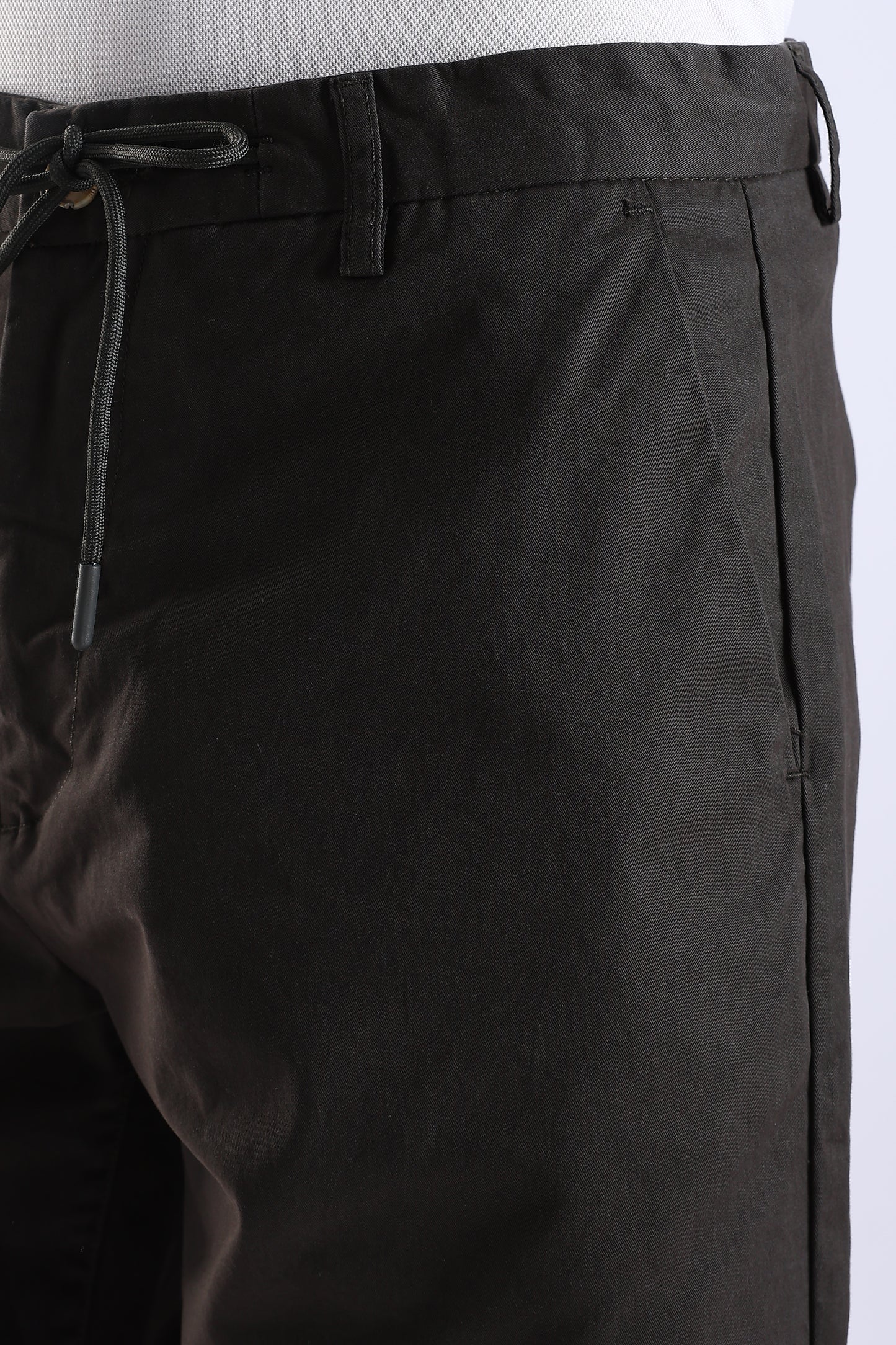 Slim Fit Black Rfd Cotton Shorts
