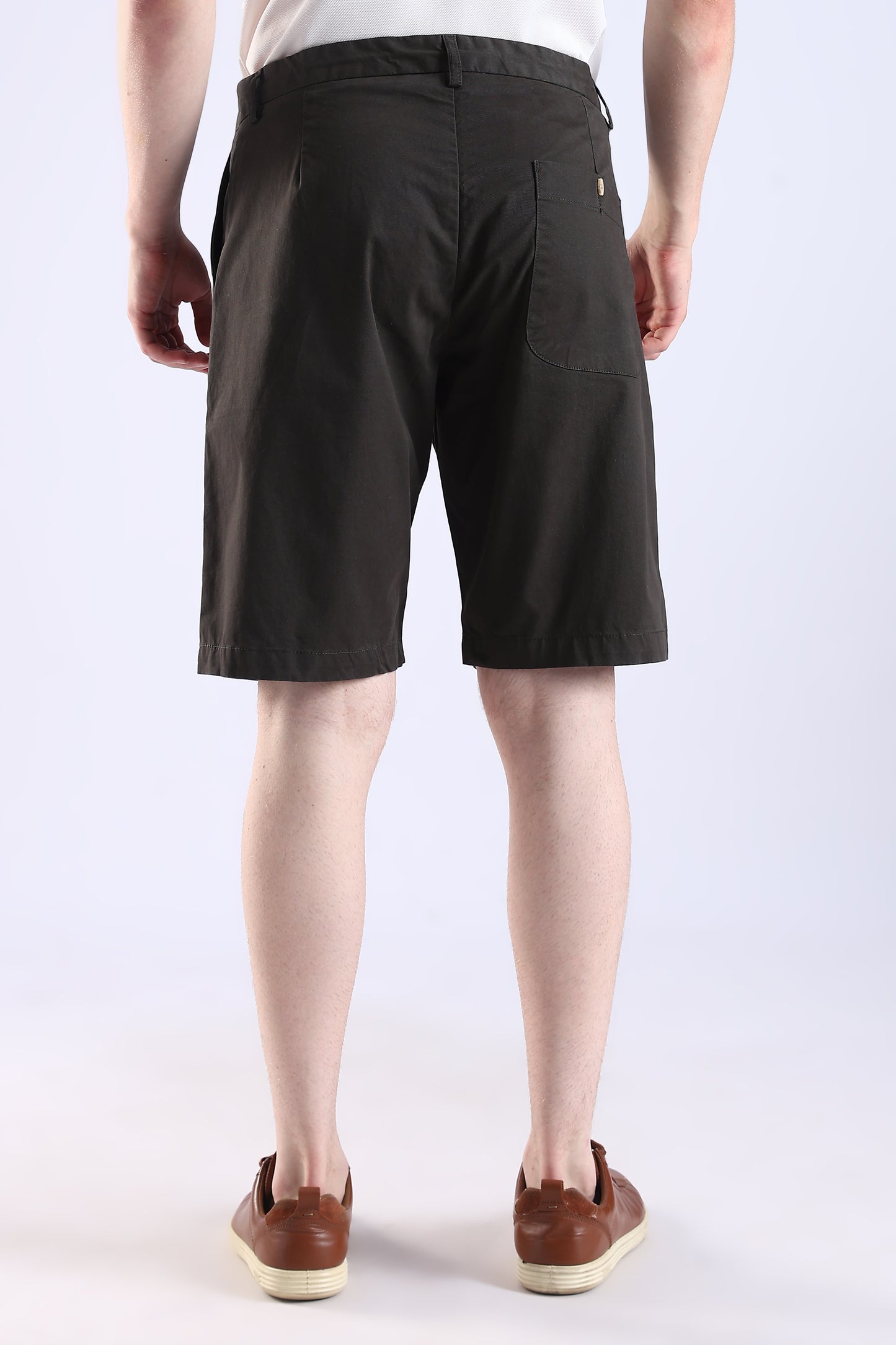 Slim Fit Black Rfd Cotton Shorts