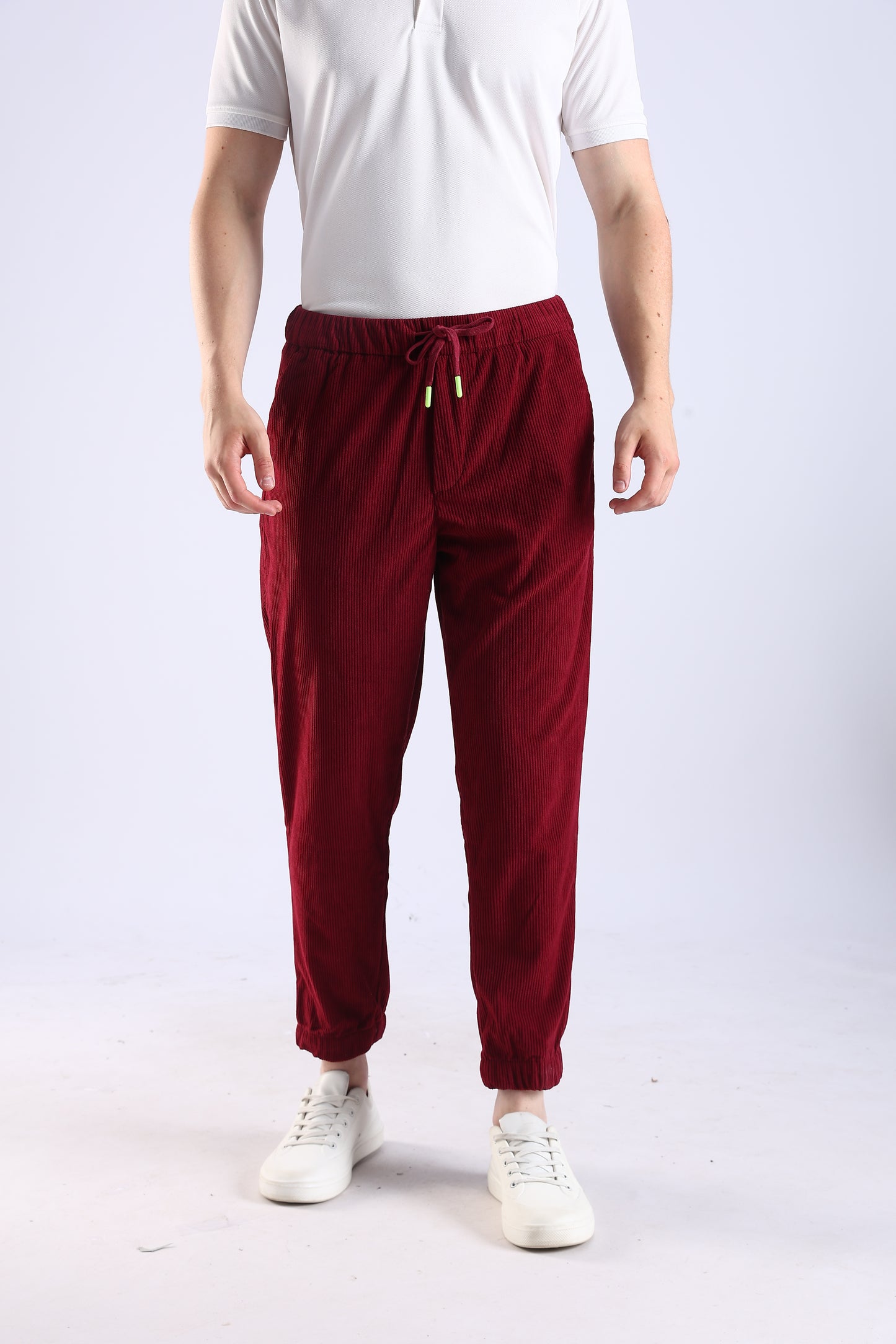 Regular Fit Corduroy Red Trouser