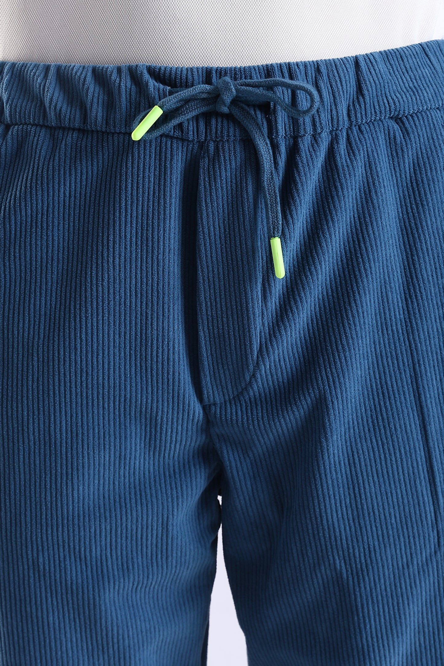 Regular Fit Corduroy Blue Trouser