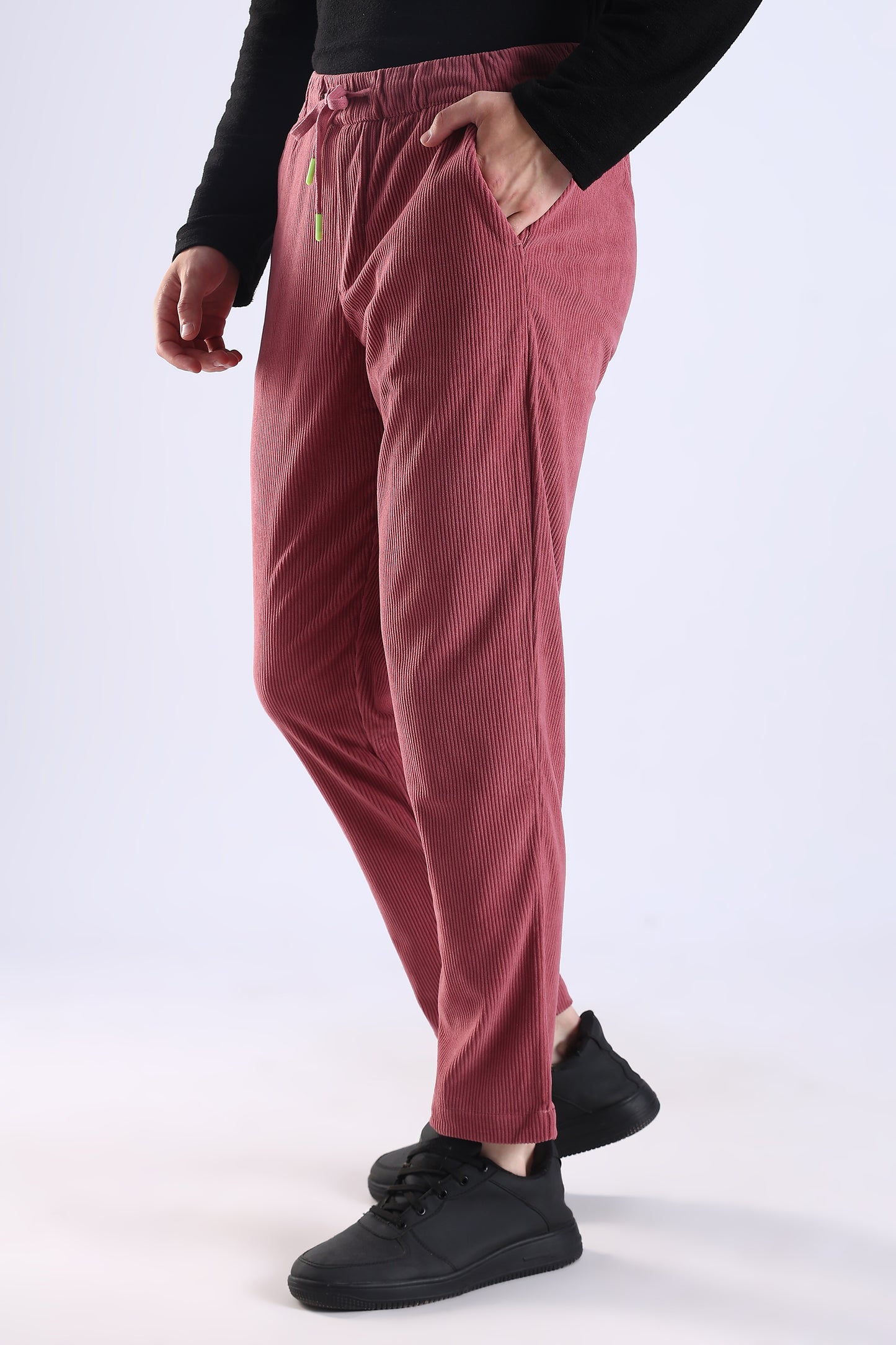 Regular Fit Corduroy Pink Trouser