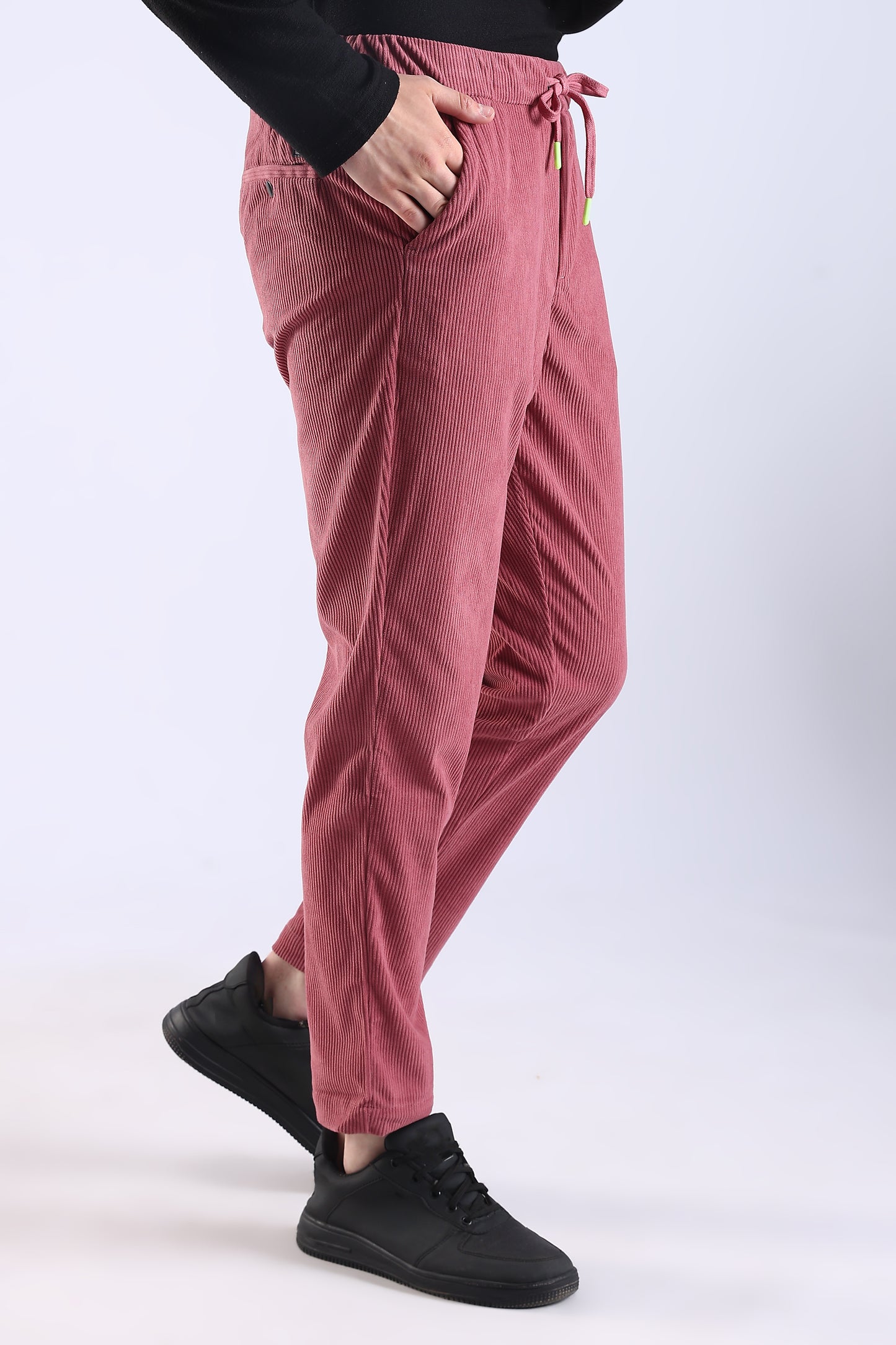 Regular Fit Corduroy Pink Trouser