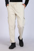 Slim Fit Six Pocket Ivory Beige Cargos