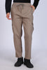 Slim Fit Six Pocket Ash Brown Cargos