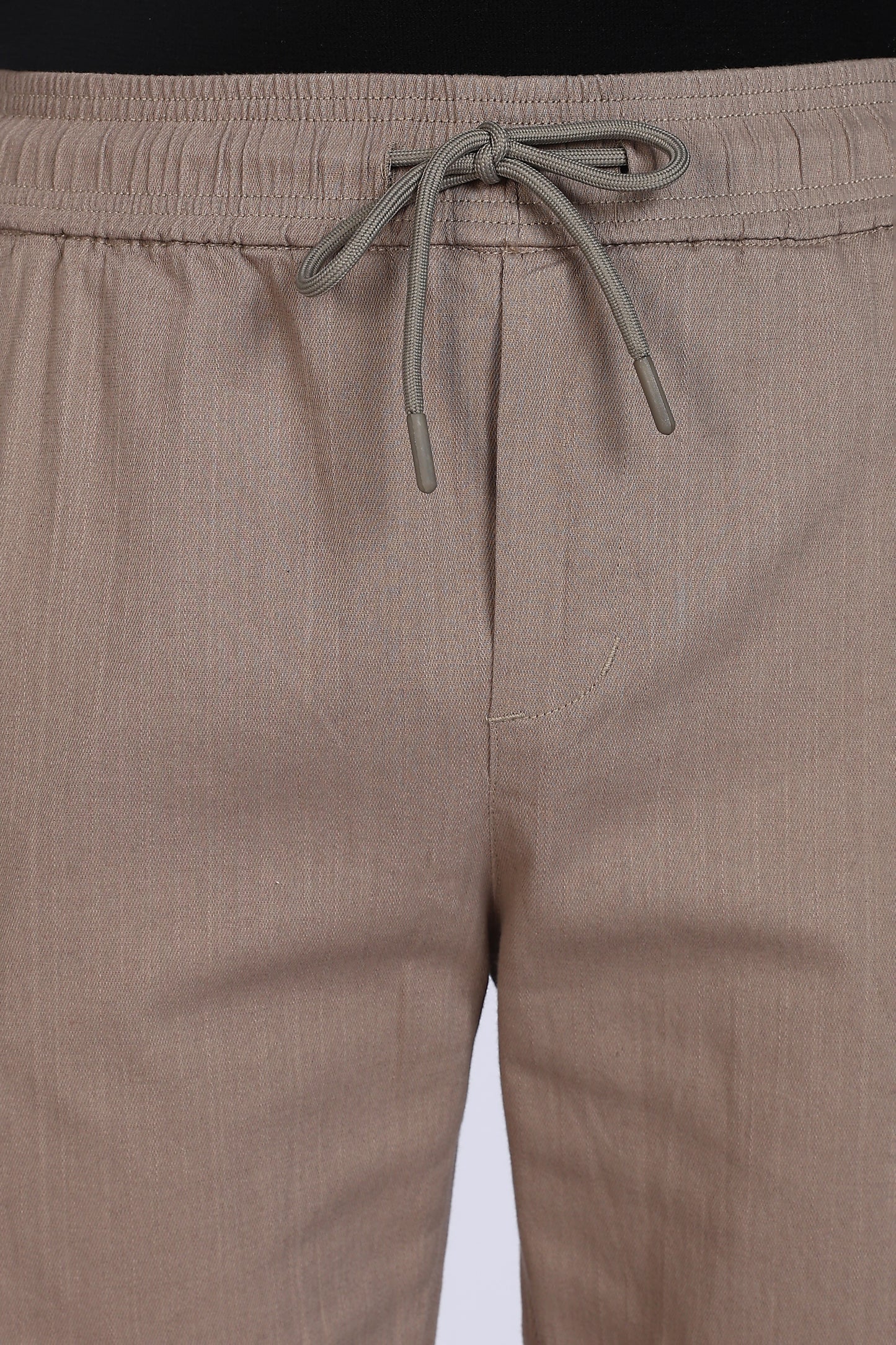 Slim Fit Six Pocket Beige Cargos