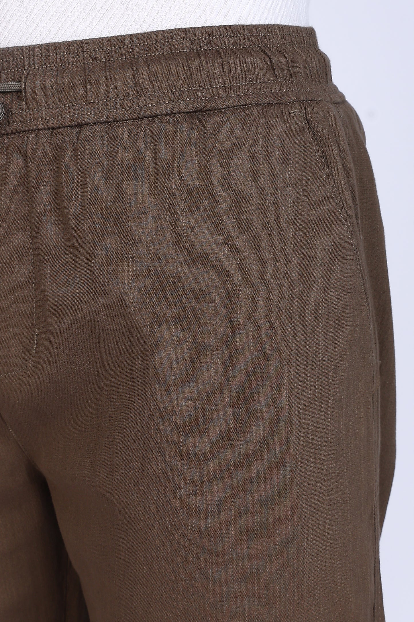 Slim Fit Six Pocket Brown Cargos