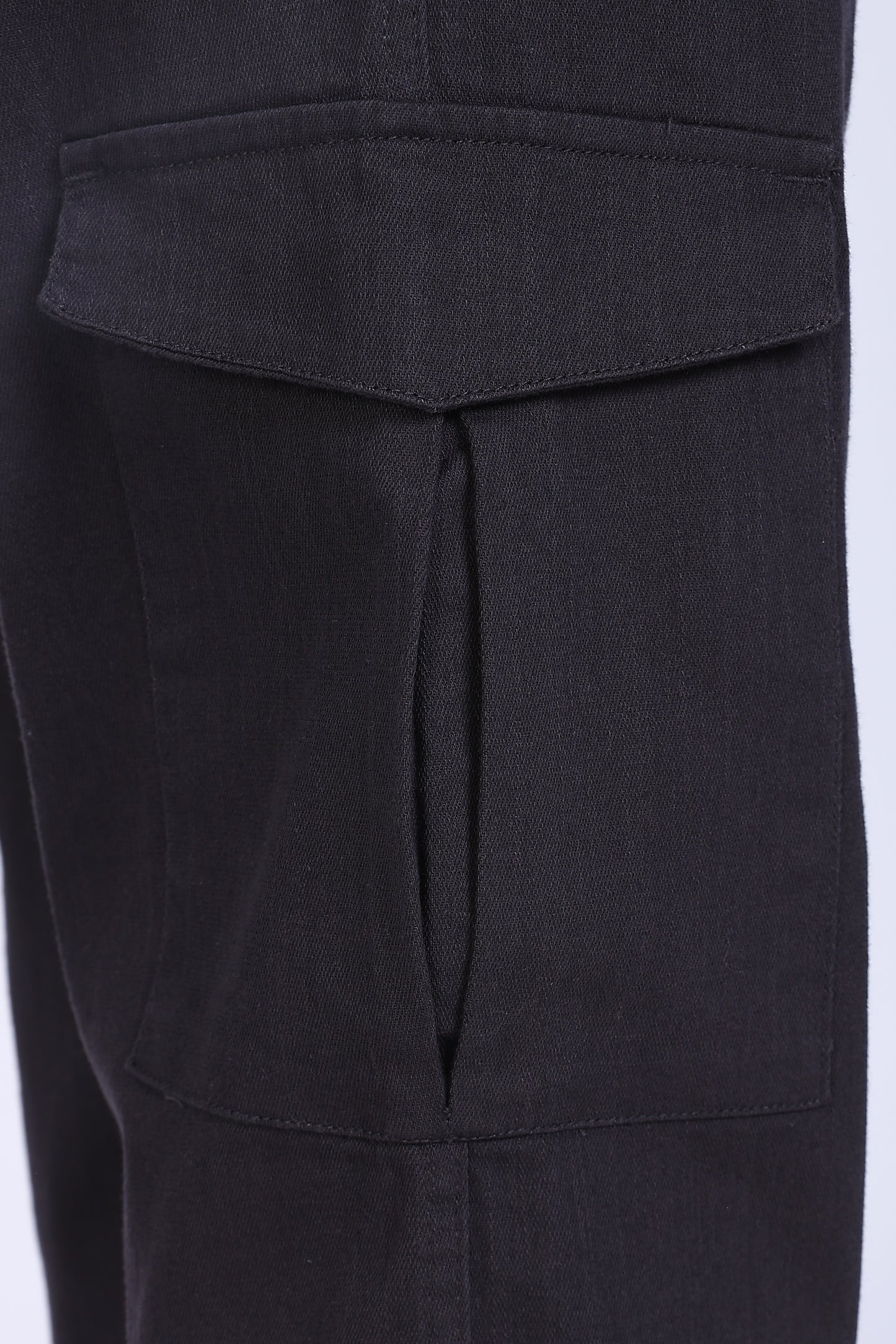 Slim Fit Six Pocket Dark Grey Cargos