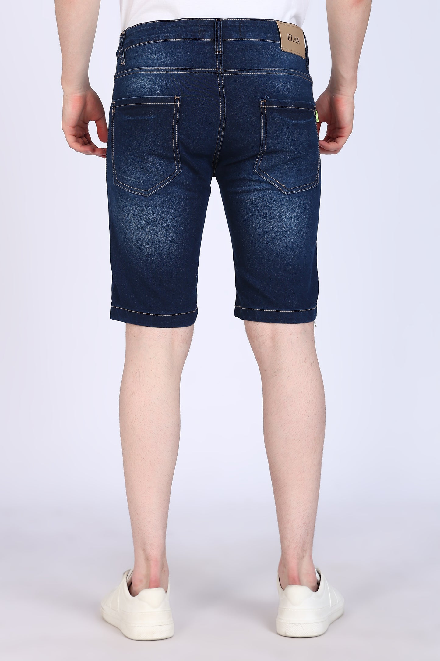 Slim Fit Dark Blue Denim Shorts