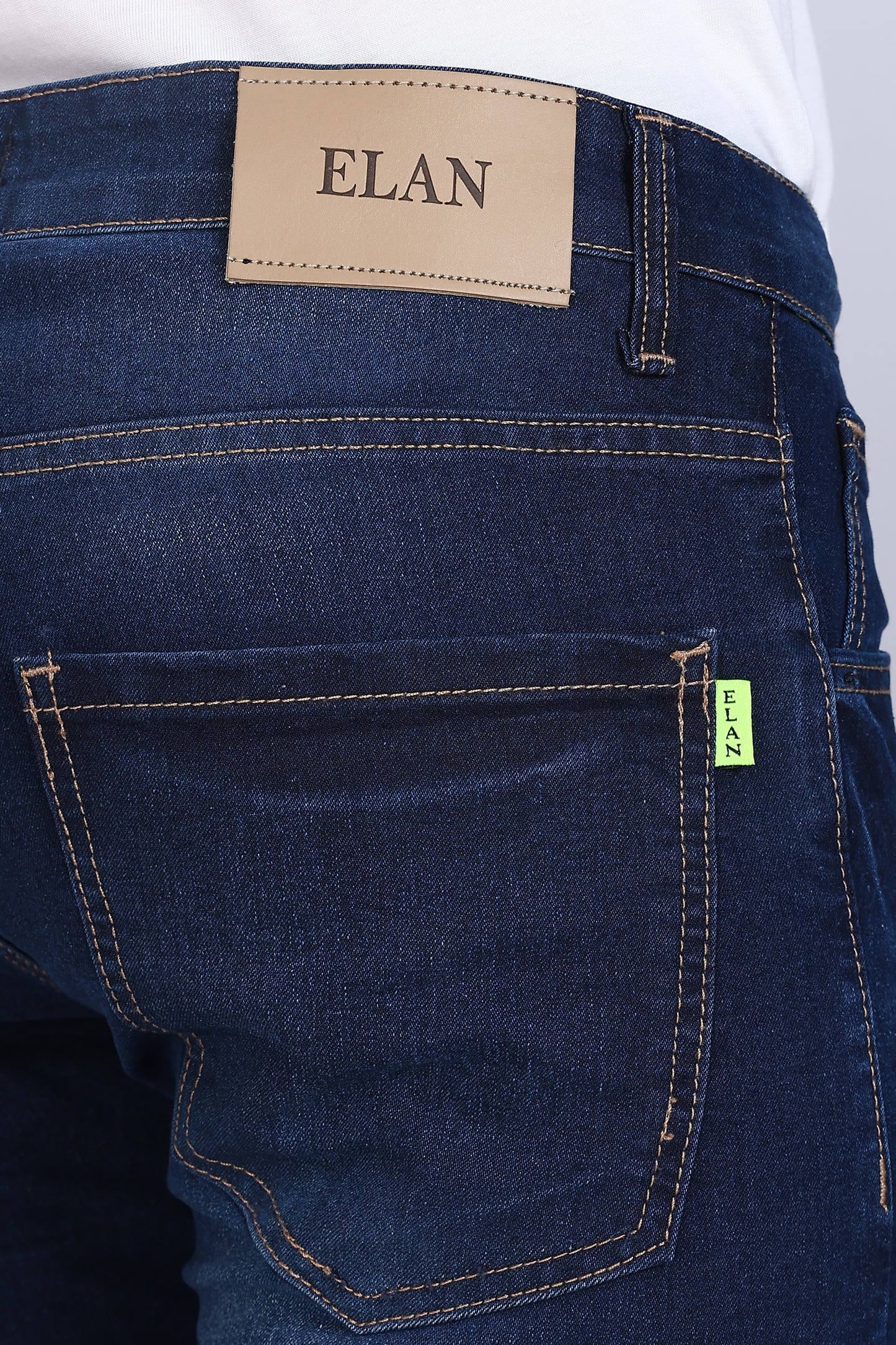 Slim Fit Dark Blue Denim Shorts