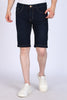 Slim Fit Raw Navy Denim Shorts