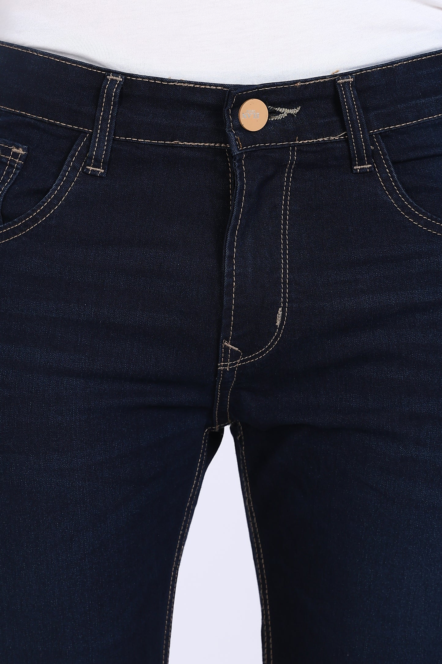 Slim Fit Dark Blue Denim Shorts
