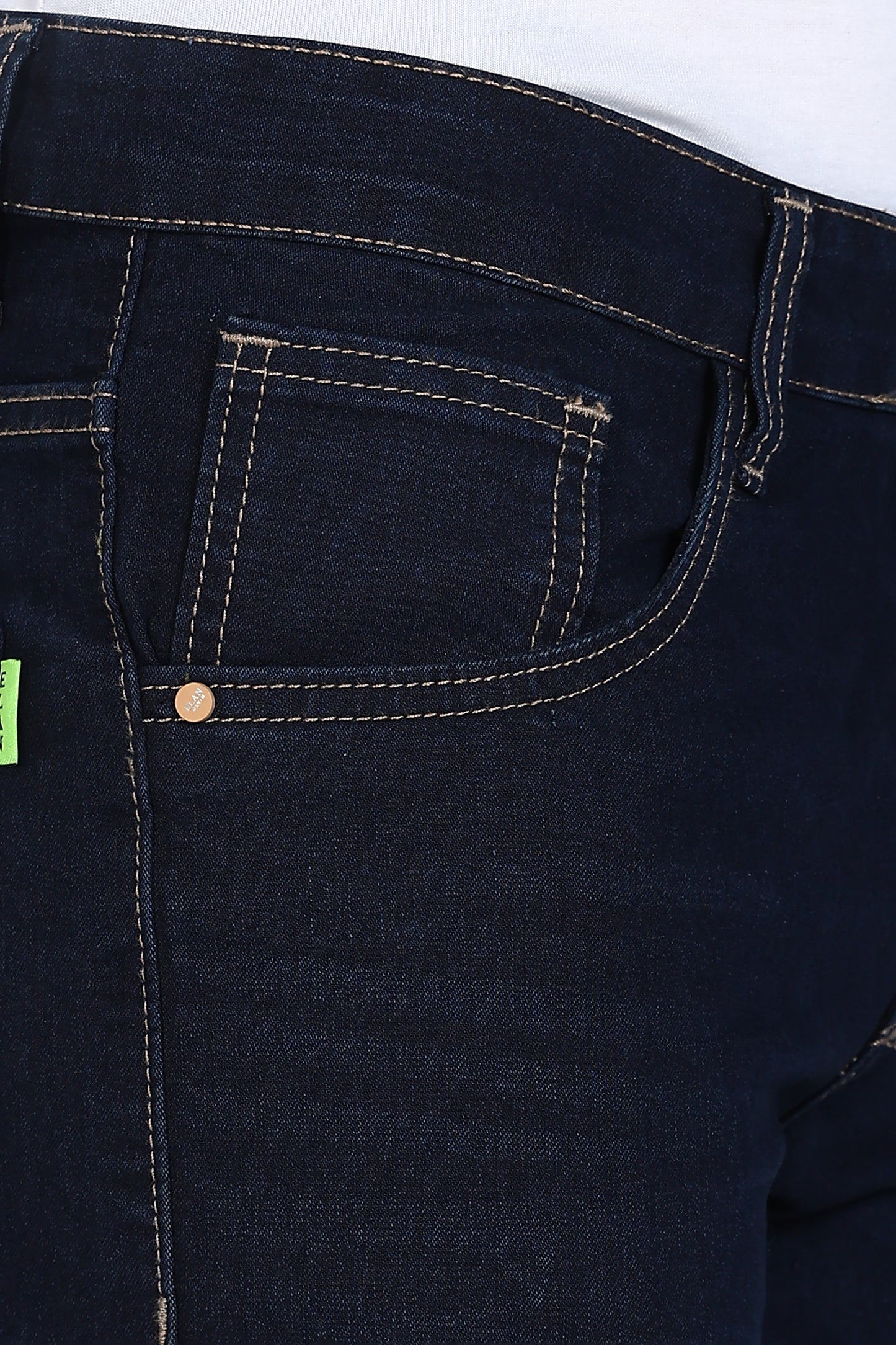 Slim Fit Dark Blue Denim Shorts
