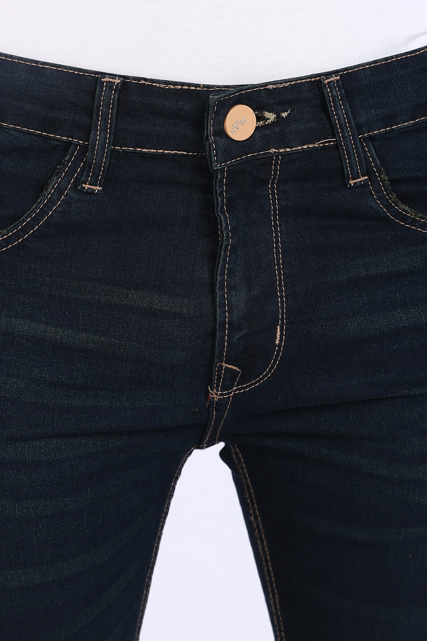 Slim Fit Dark Blue Denim Shorts