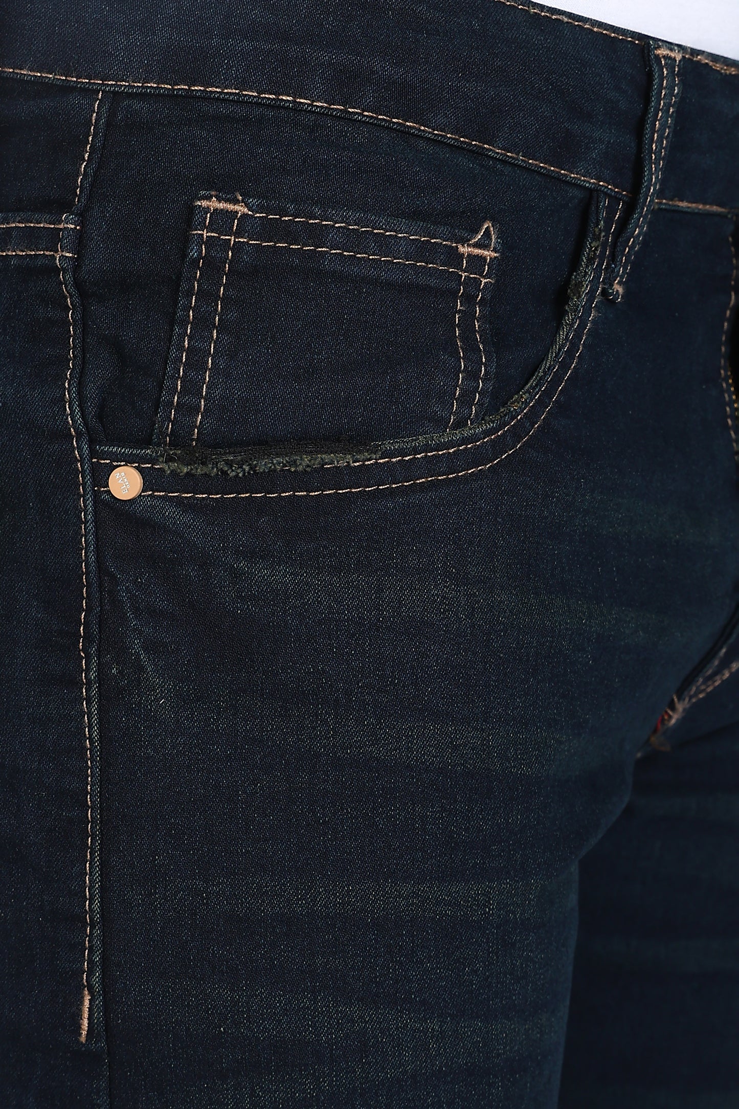 Slim Fit Dark Blue Denim Shorts