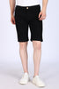 Slim Fit Black Denim Shorts