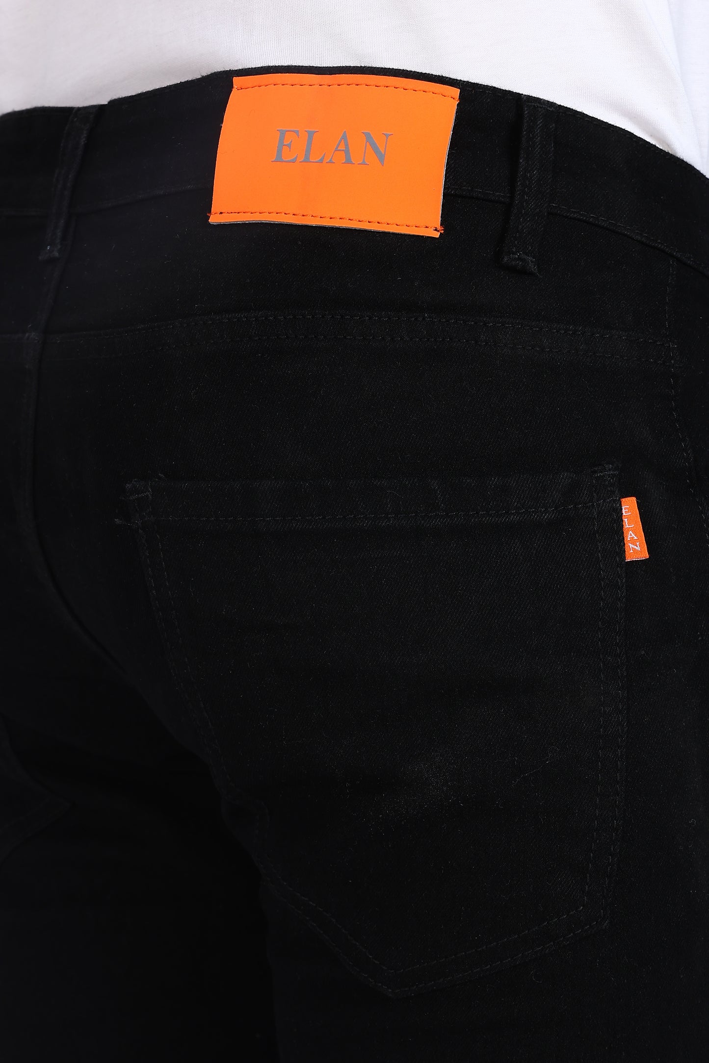 Slim Fit Black Denim Shorts