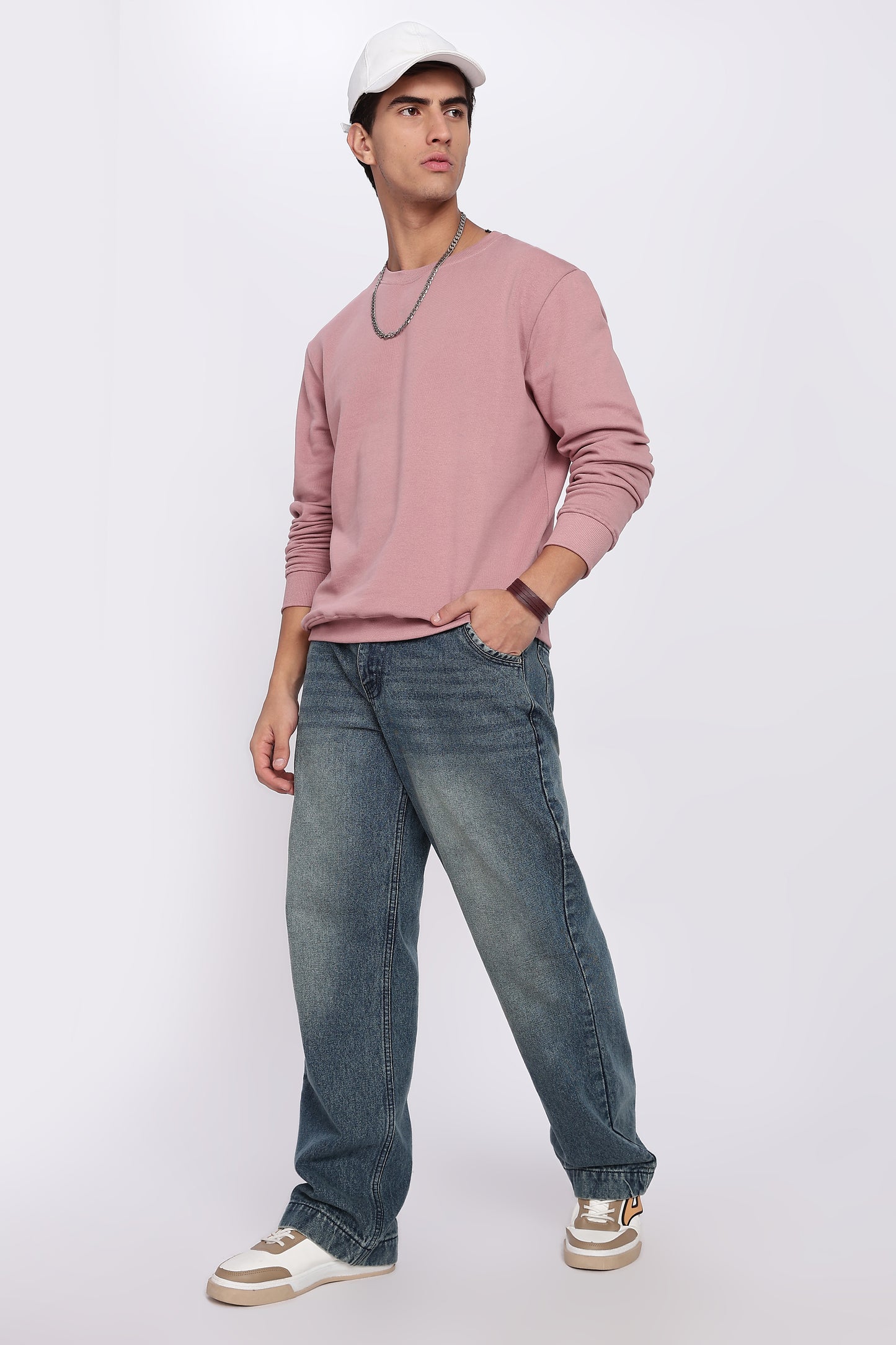 Dusty Pink Minimal Sweatshirt