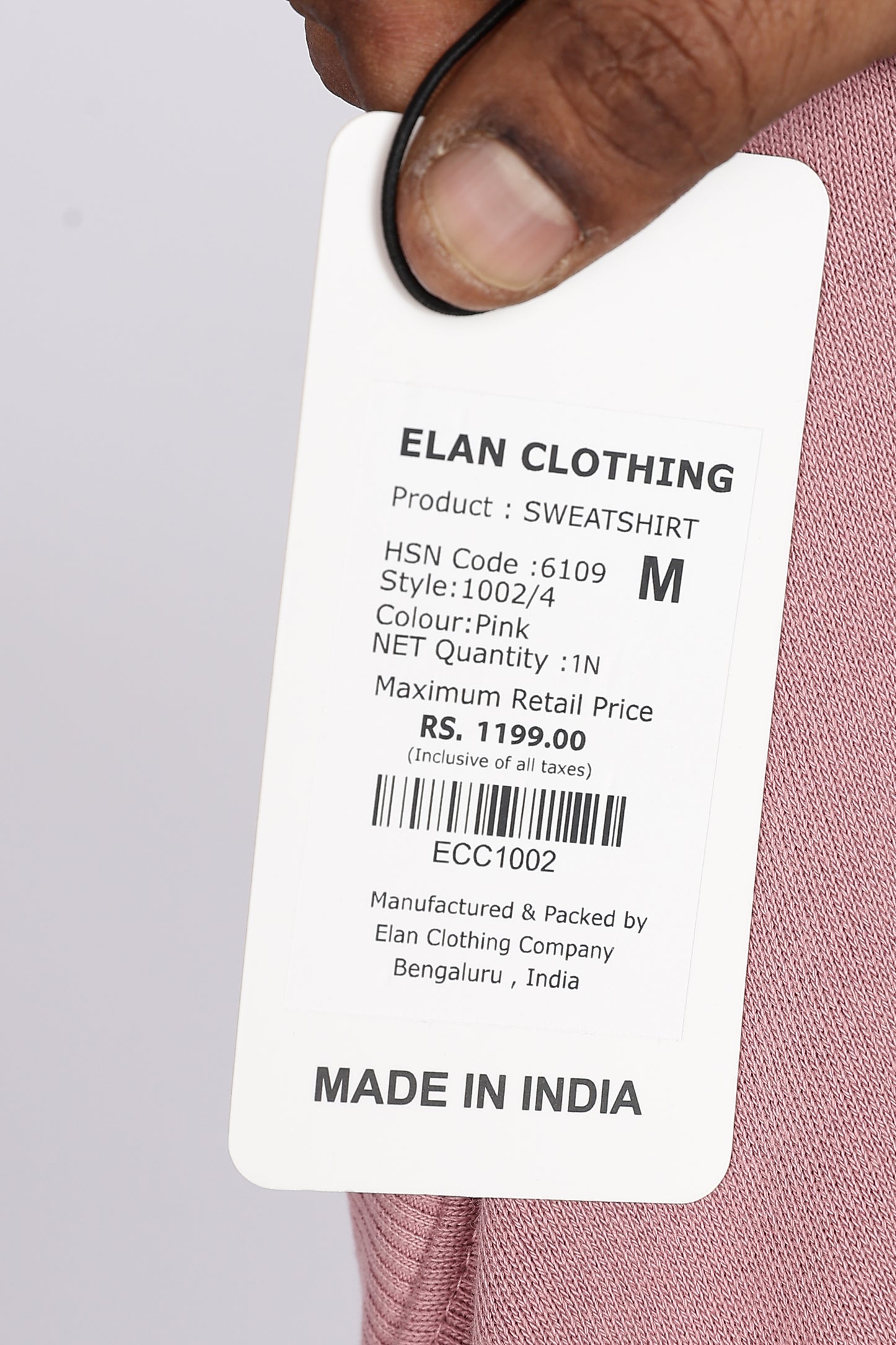 Dusty Pink Minimal Sweatshirt