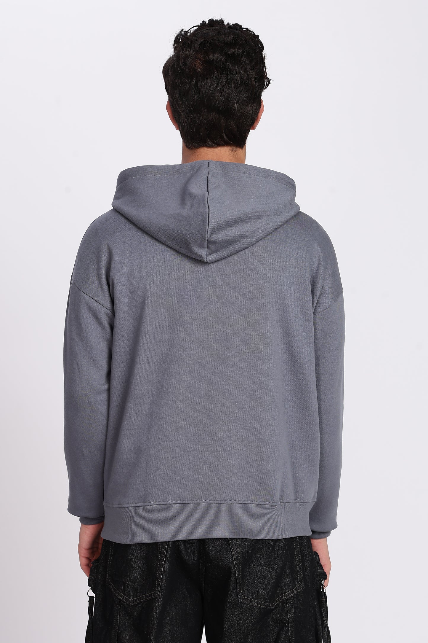 Iron Grey Minimal Hoodie