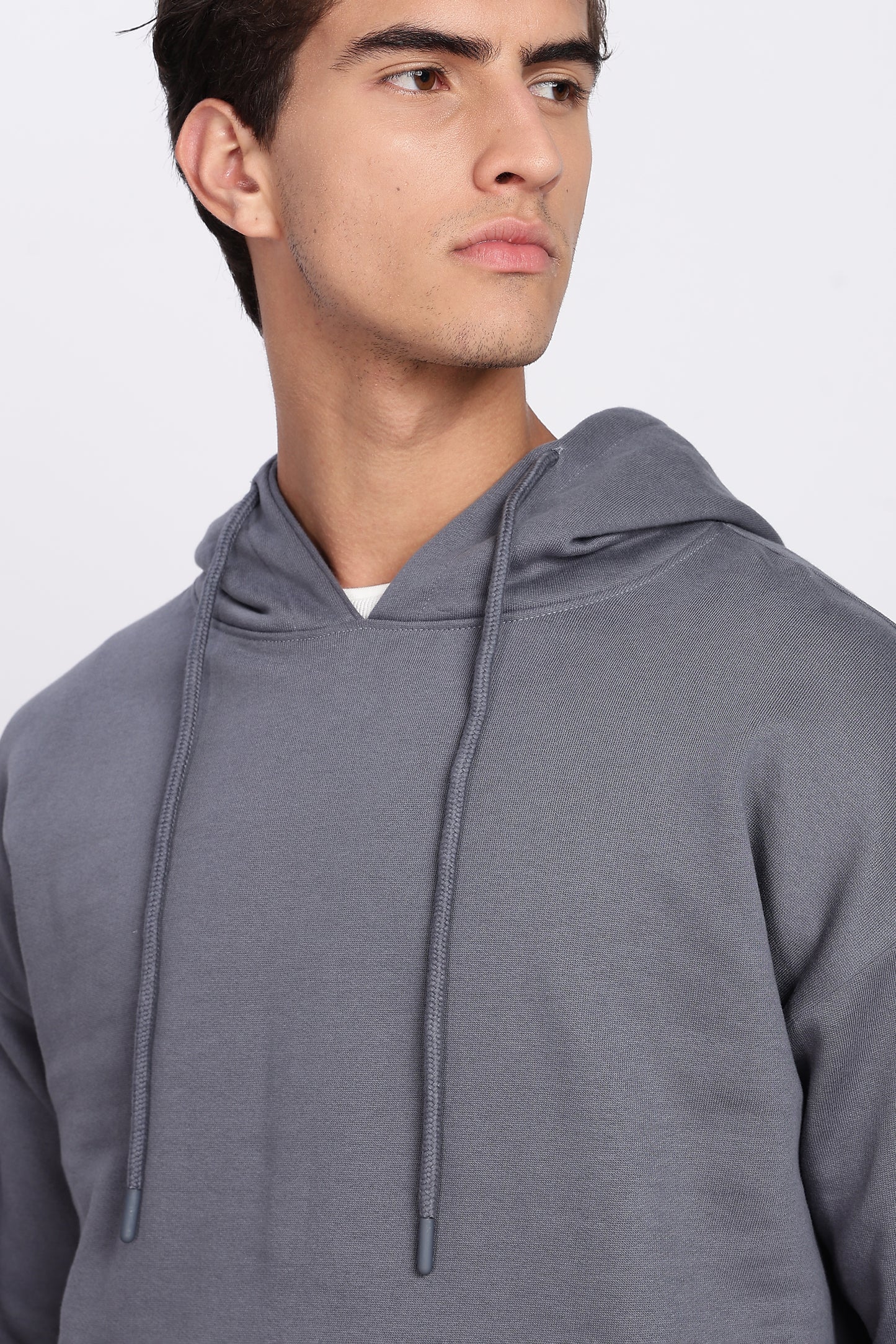 Iron Grey Minimal Hoodie