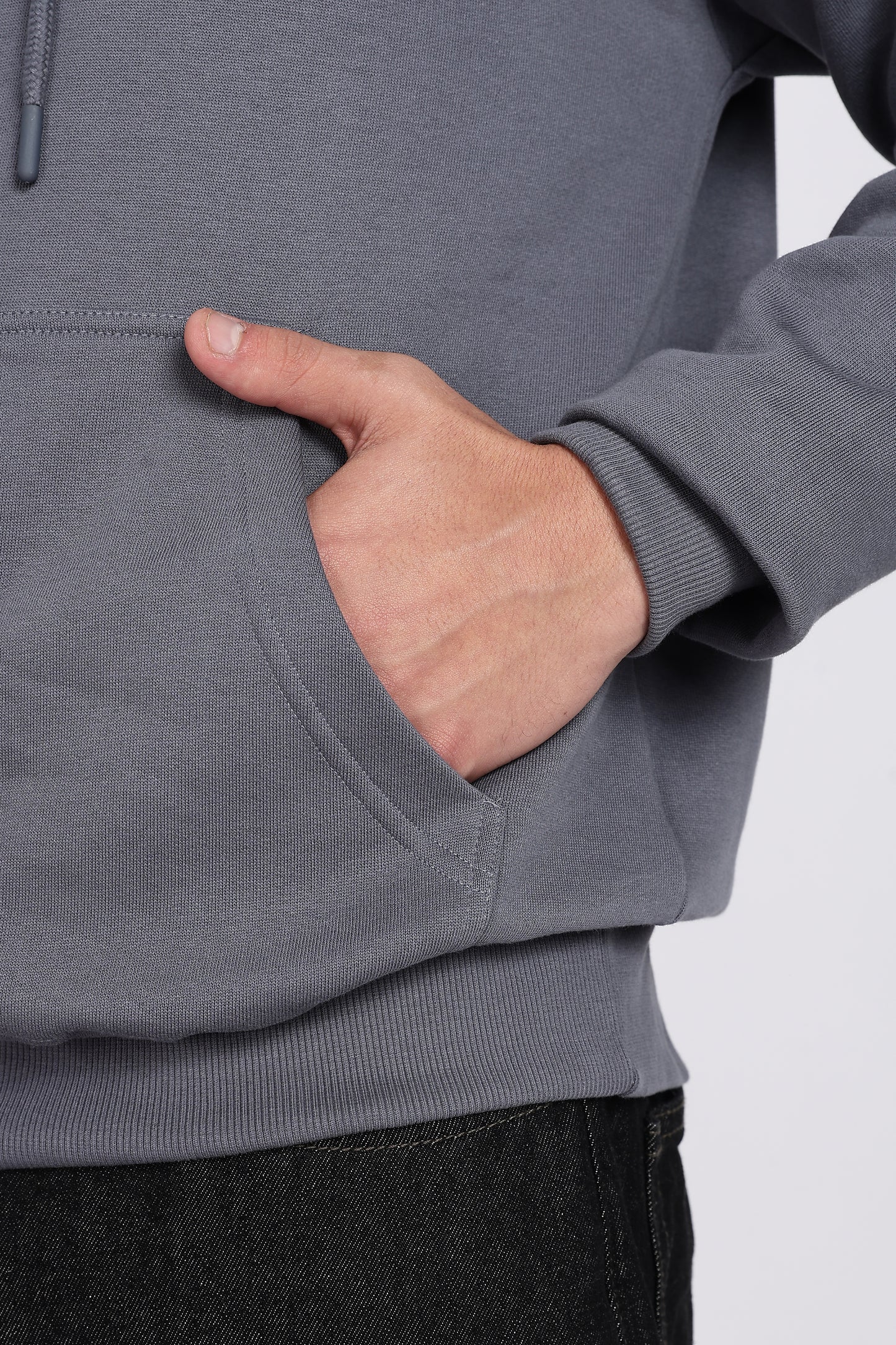 Iron Grey Minimal Hoodie