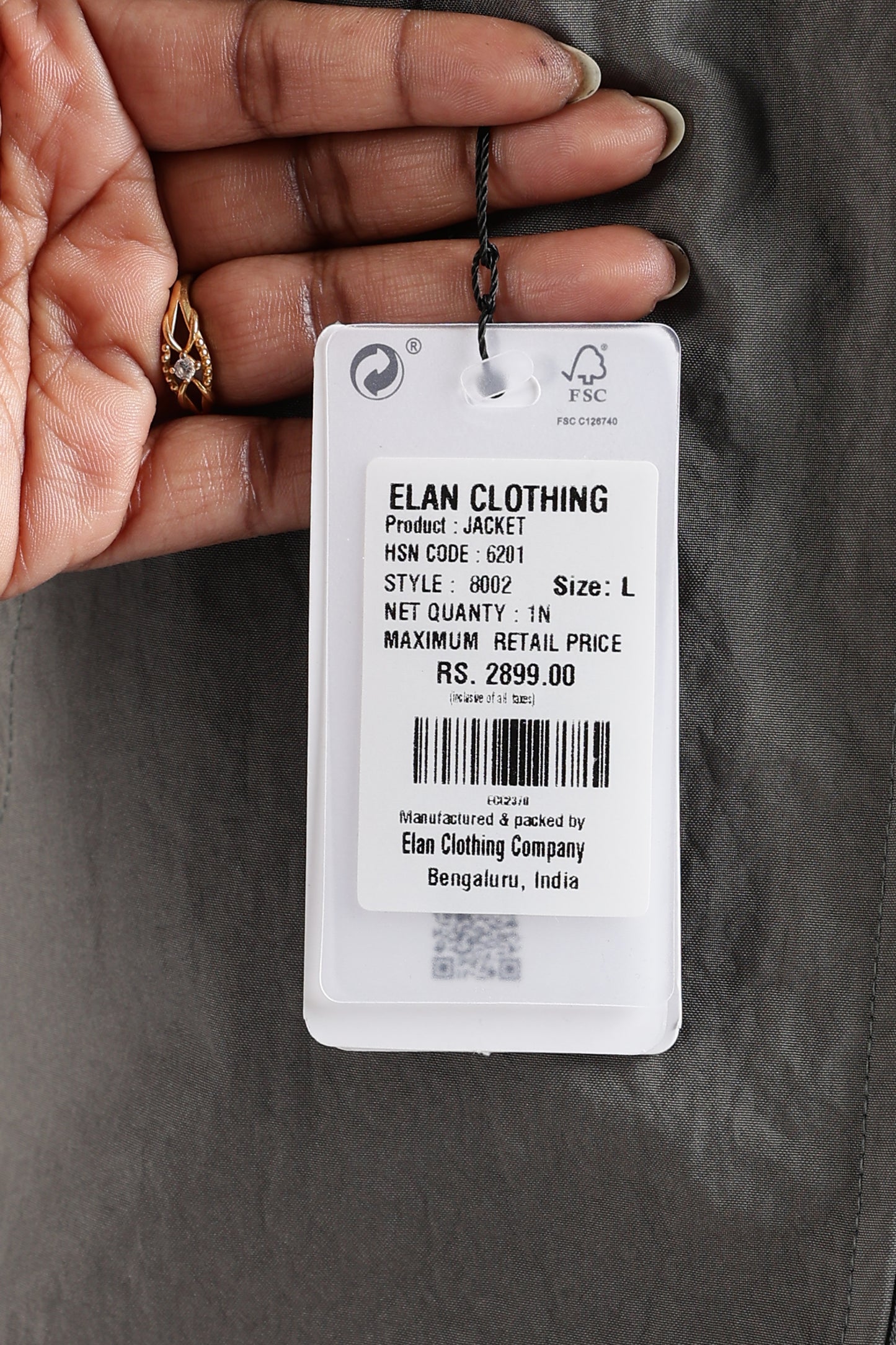 Premium Grey Wrinkle Designer Jacket