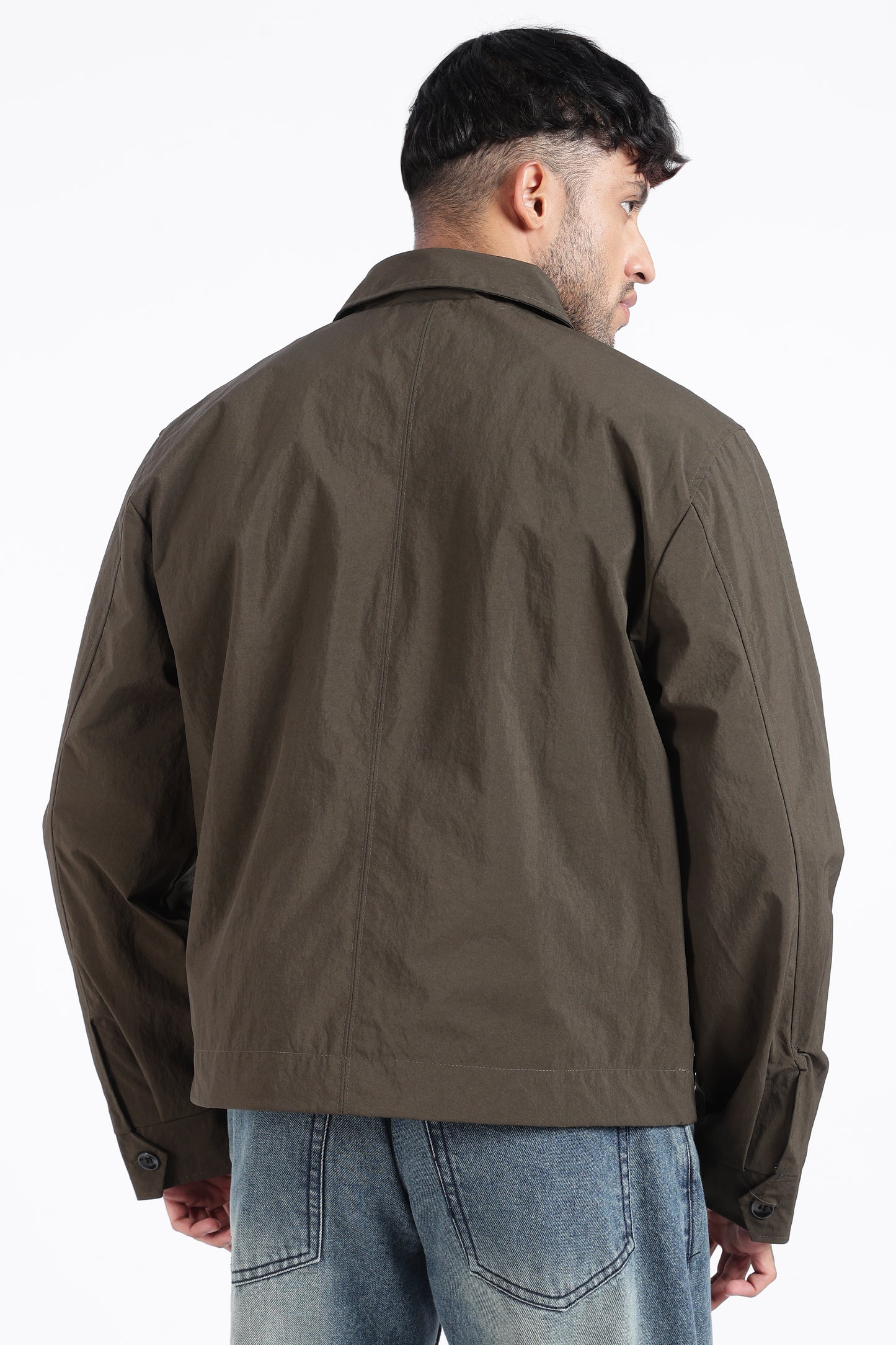 Premium Brown Wrinkle Designer Jacket